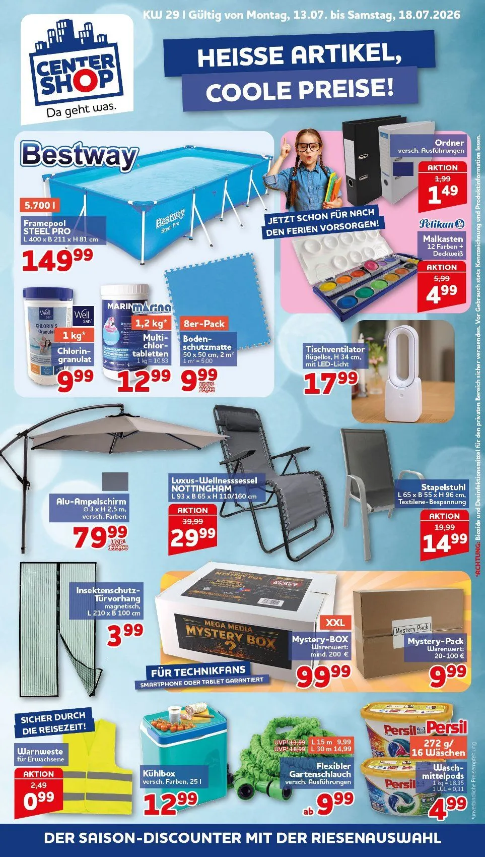 CENTERSHOP Prospekte von 13. Juli bis 18. Juli 2026 - Prospekt seite