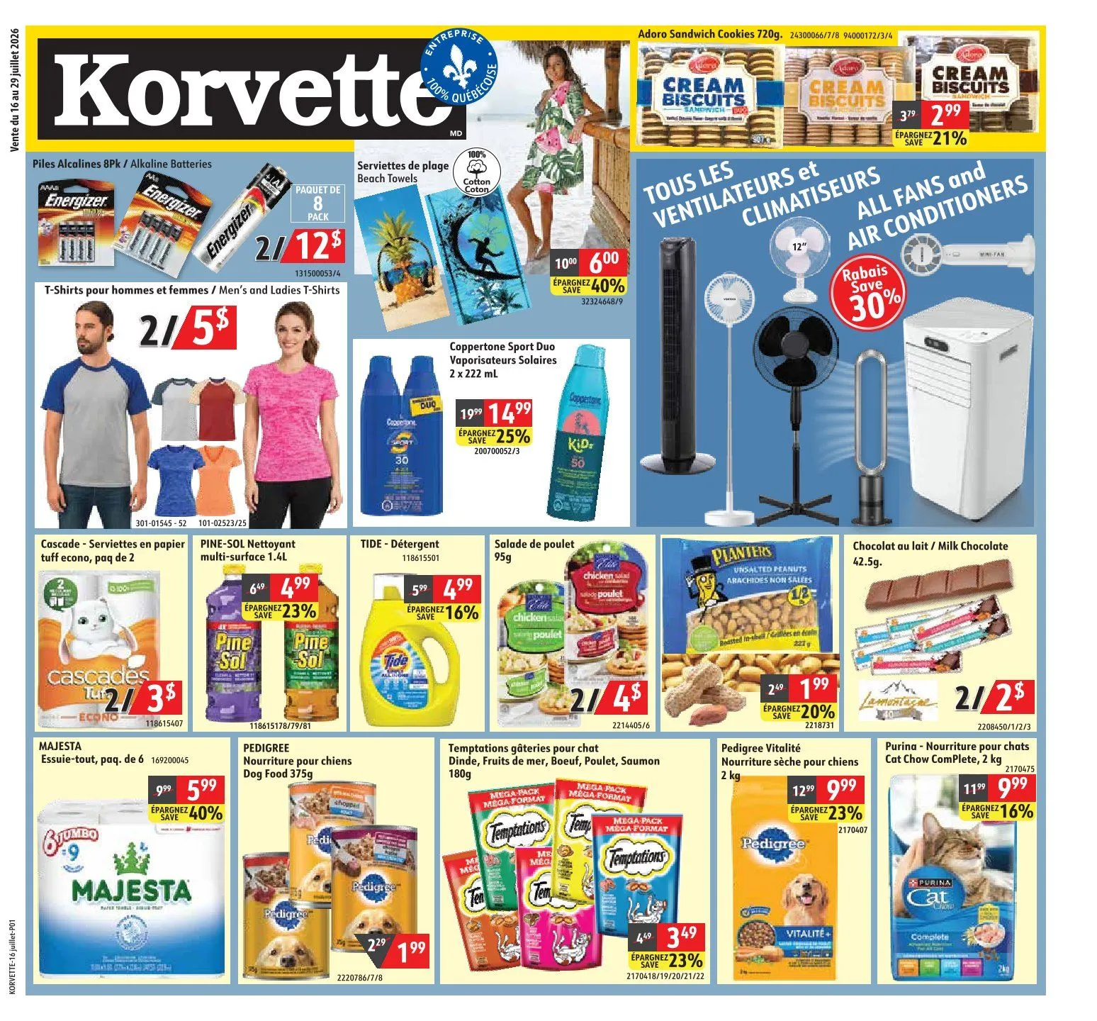 Korvette Sales from July 16 to July 29 2026 - flyer page 1