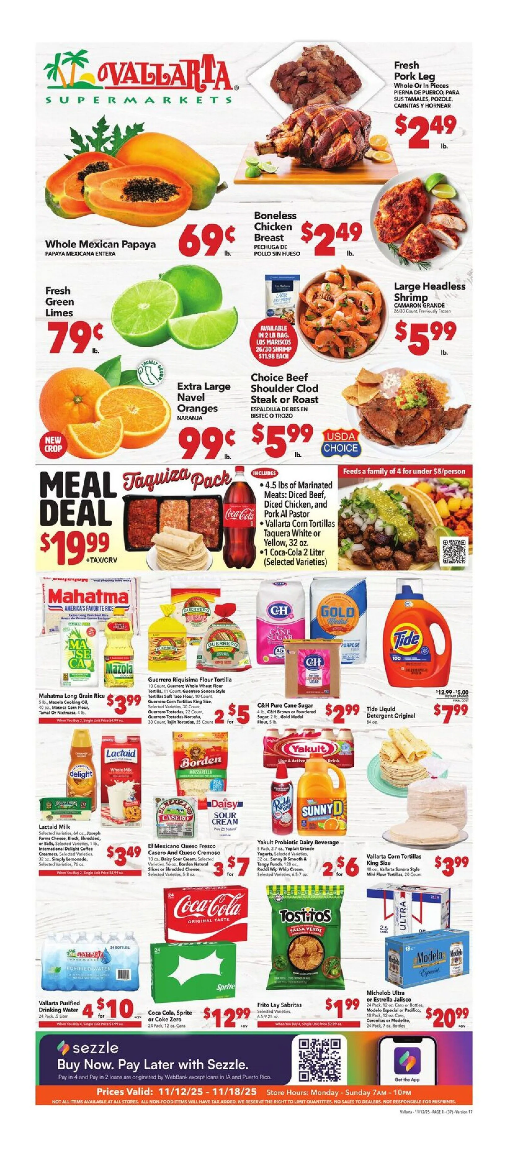 Weekly ad Vallarta  Sales from November 12 to November 18 2025 - Page 1