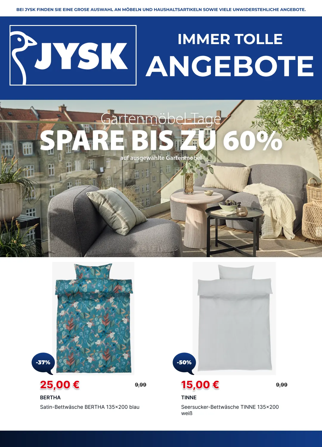JYSK Angebote von 1. Juni bis 15. Juni 2026 - Prospekt seite 1