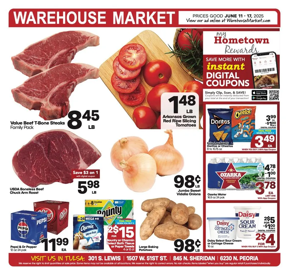 Weekly ad Warehouse Market weekly ads from June 11 to June 17 2025 - Page 