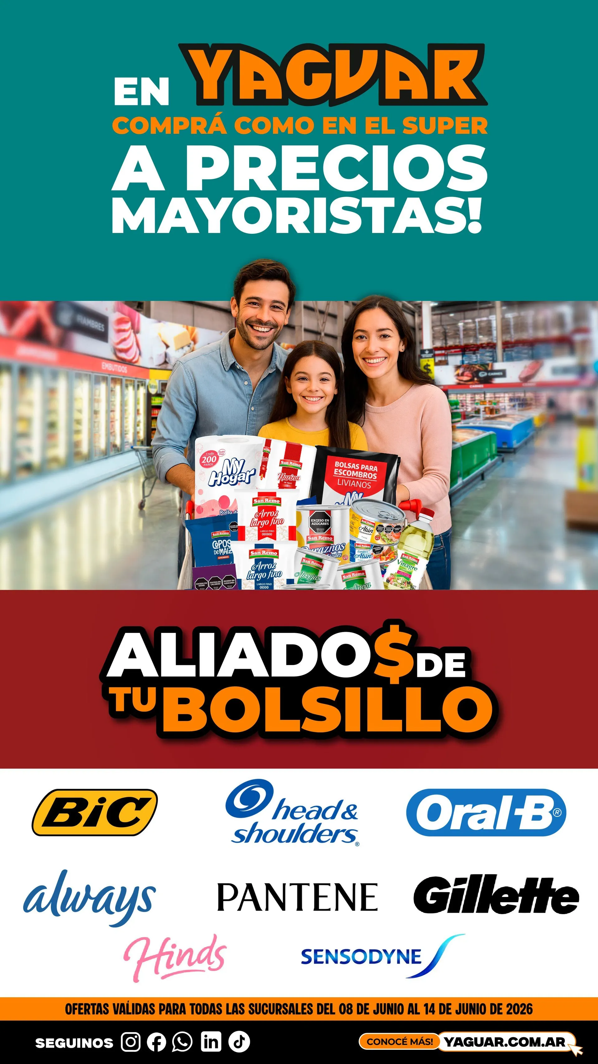 Ofertas de Ofertas Yaguar  8 de junio al 14 de junio 2026 - Página 1 del catálogo