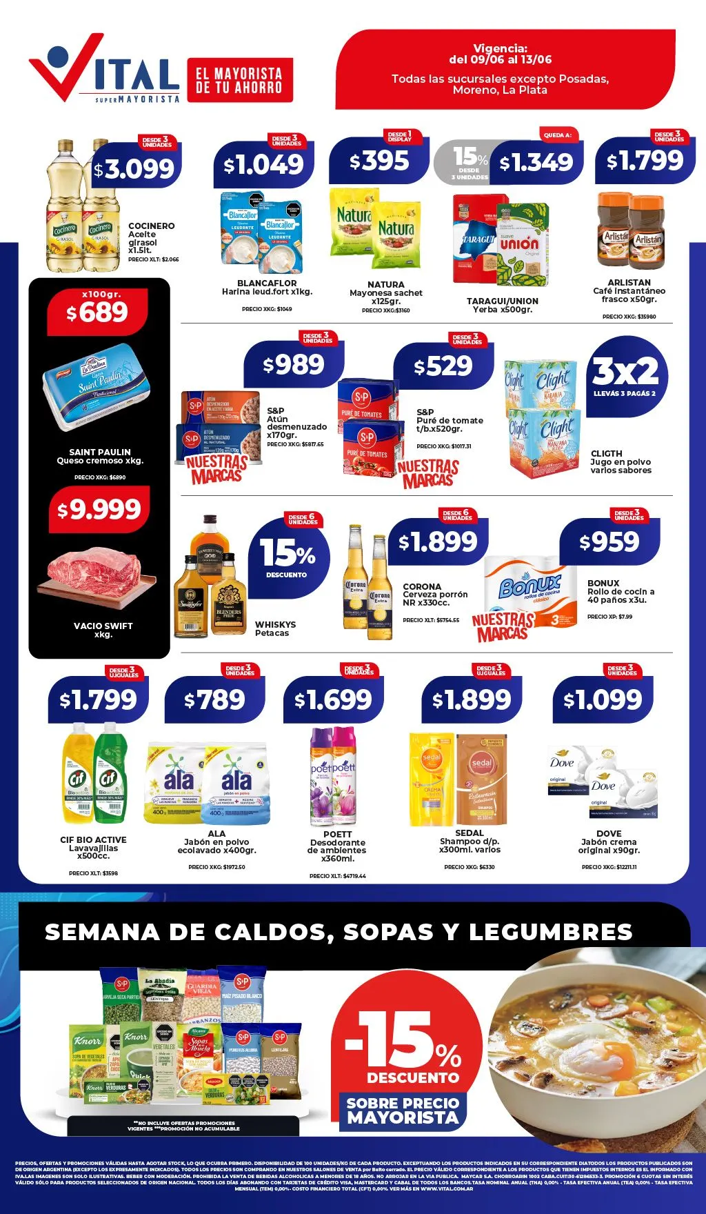 Ofertas de Vital Ofertas 9 de junio al 16 de junio 2025 - Página 1 del catálogo