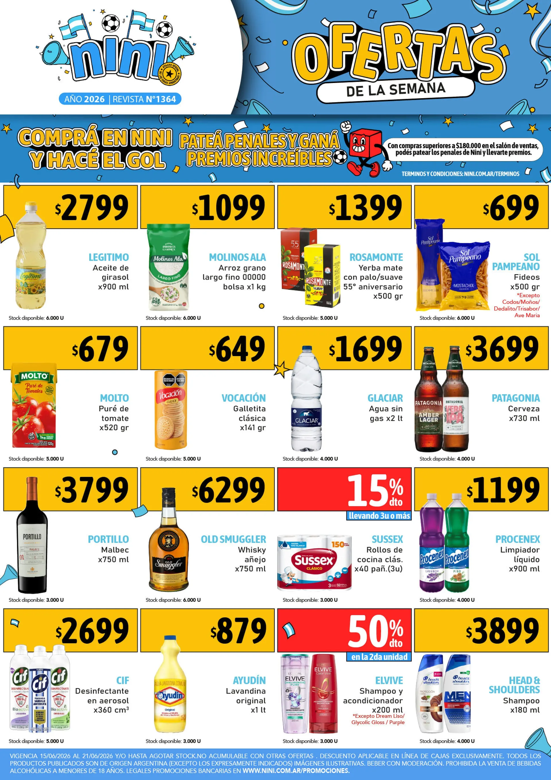 Ofertas de Nini Mayorista Ofertas 15 de junio al 21 de junio 2026 - Página 1 del catálogo
