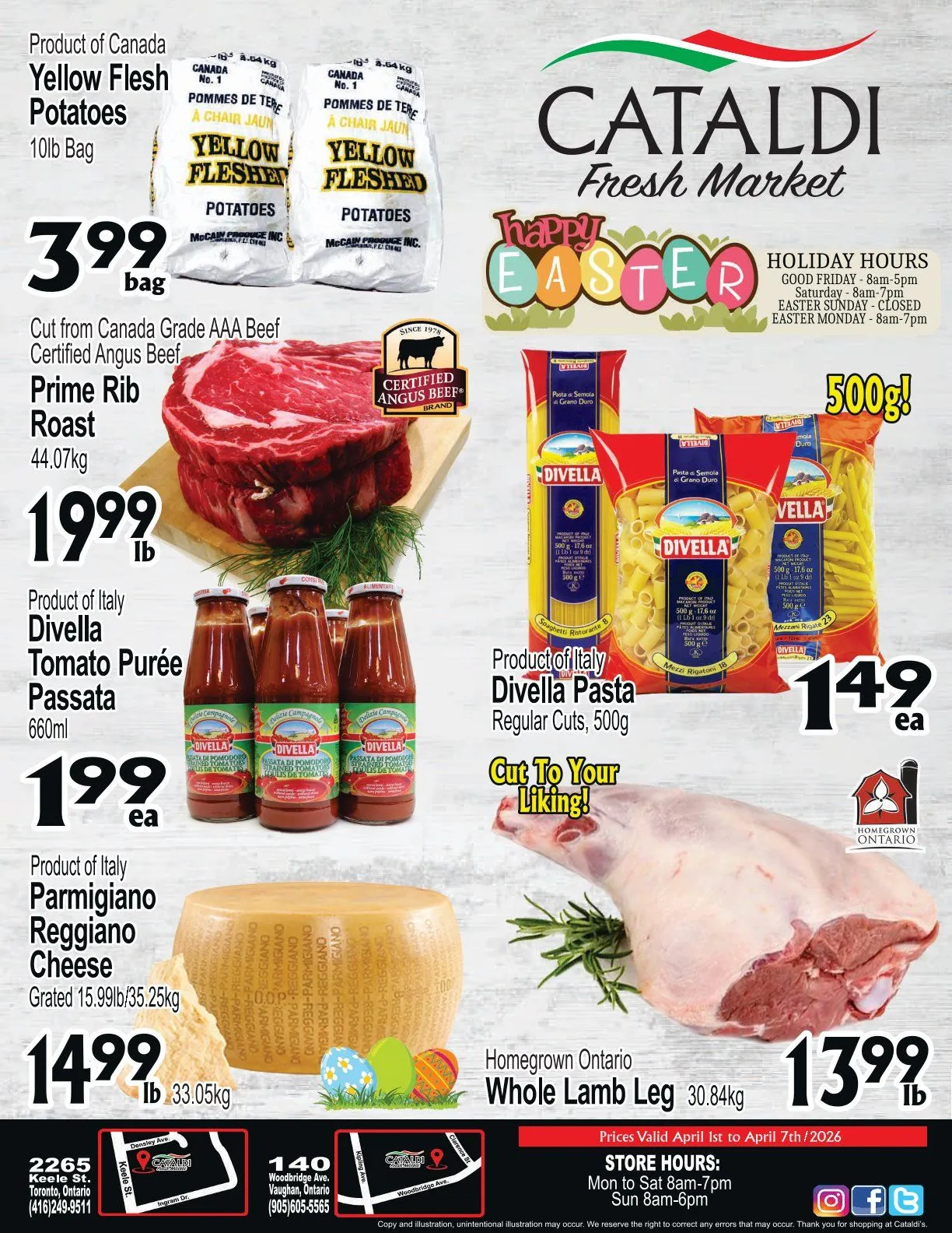 Cataldi Fresh Market Sales from April 1 to April 7 2026 - flyer page 1