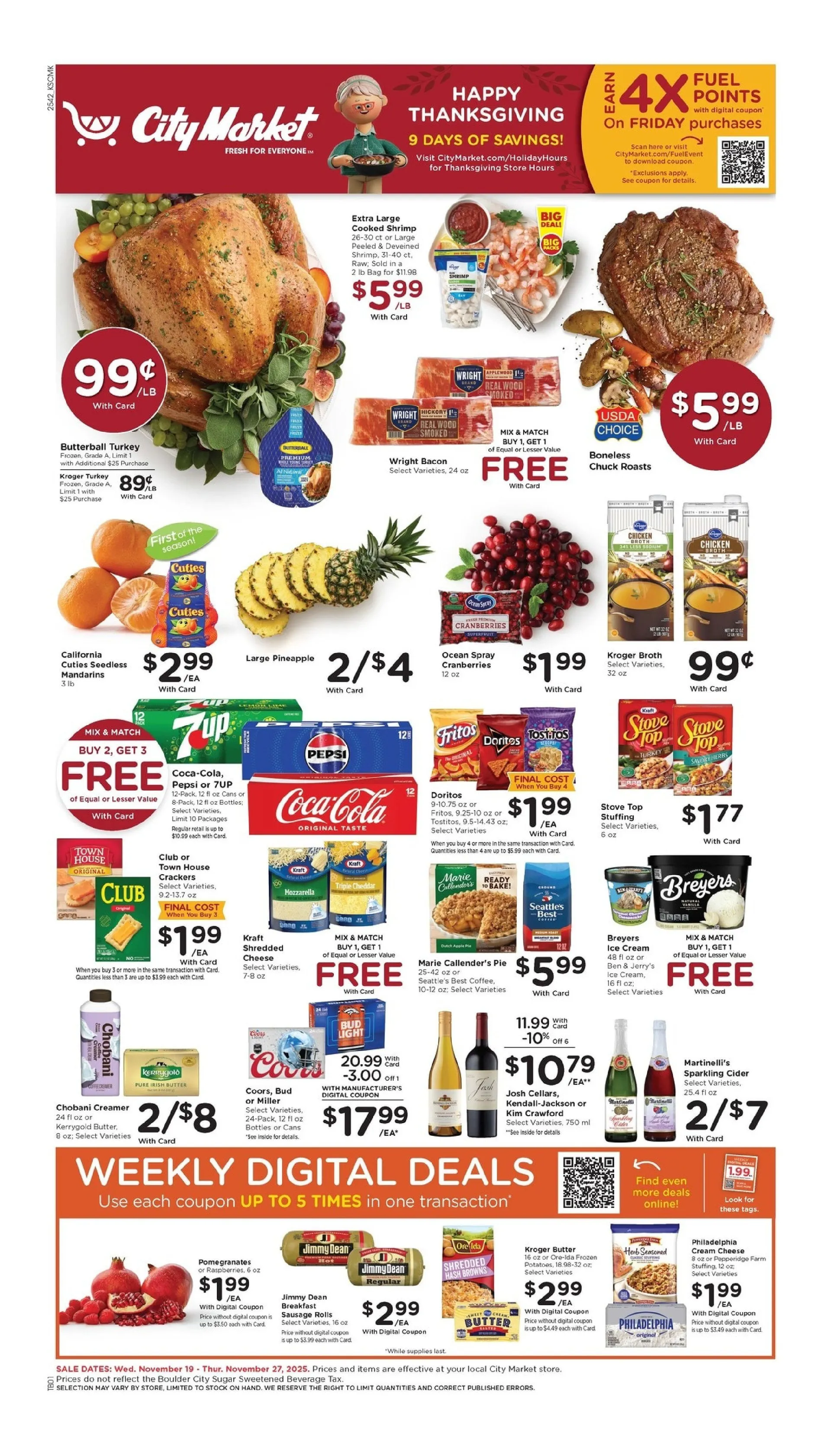 Weekly ad City Market Sales from November 19 to November 27 2025 - Page 1