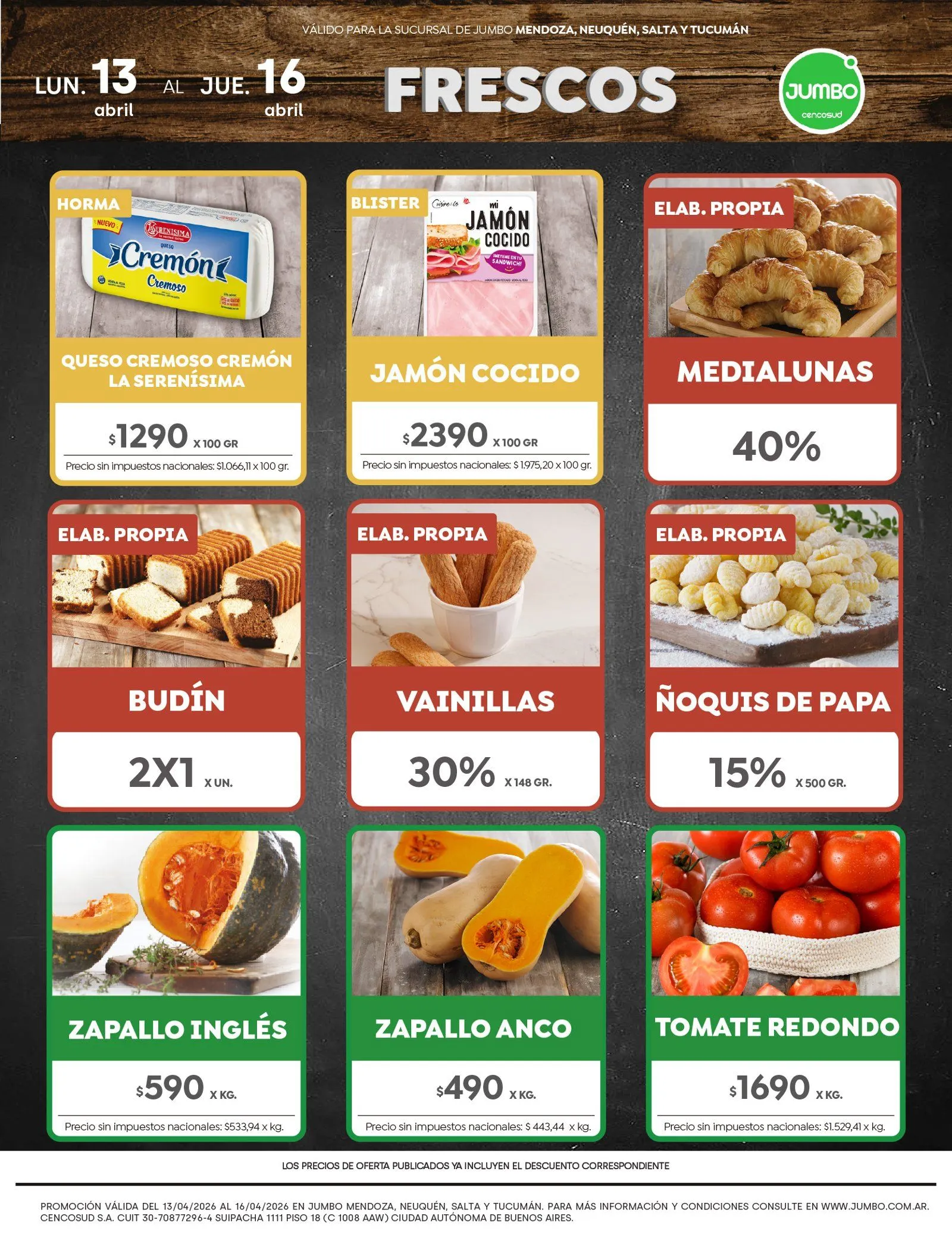 Ofertas de Ofertas Jumbo 13 de abril al 16 de abril 2026 - Página 1 del catálogo