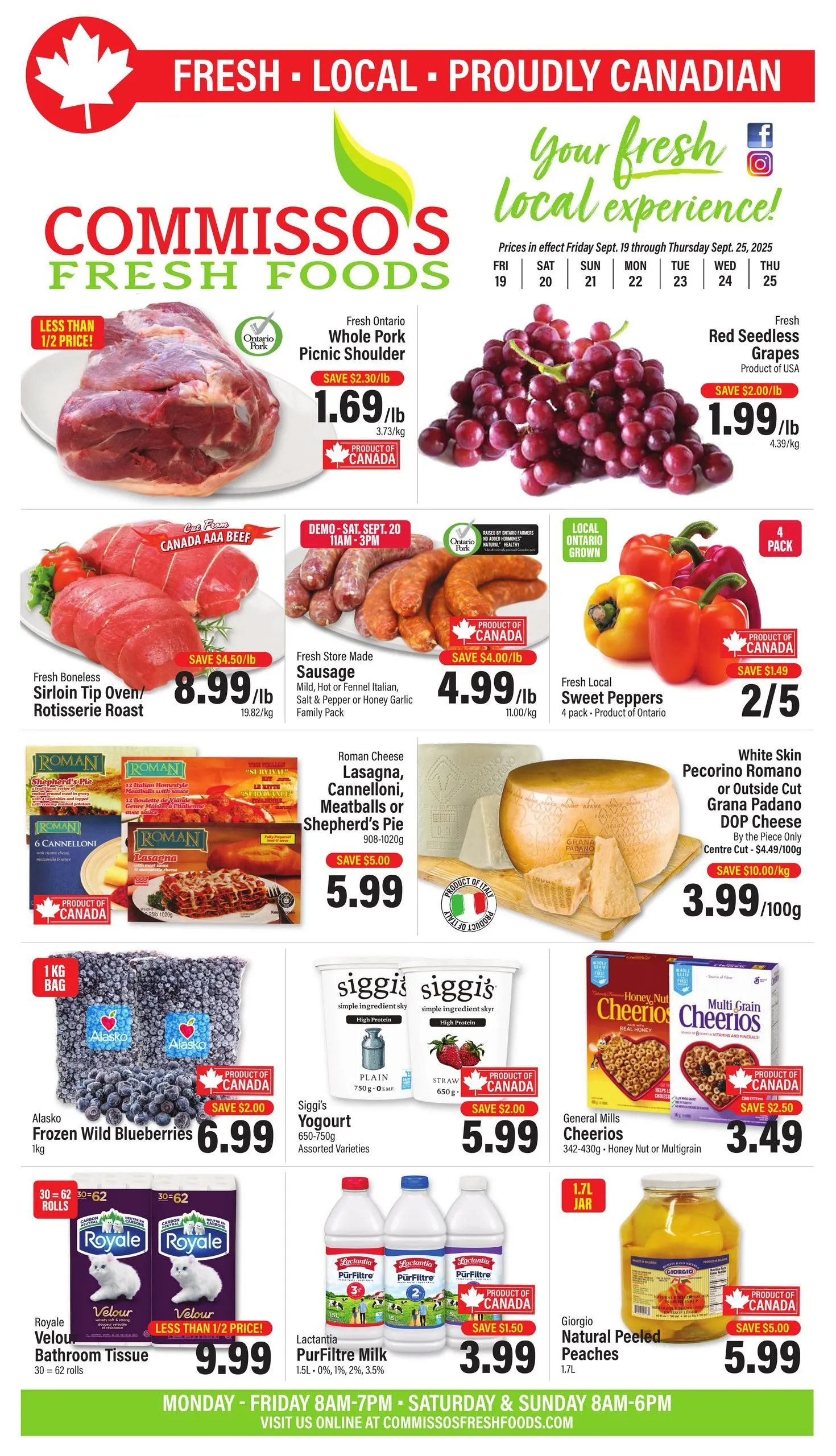 Commisso's Fresh Foods Sales from September 19 to September 25 2025 - flyer page 1