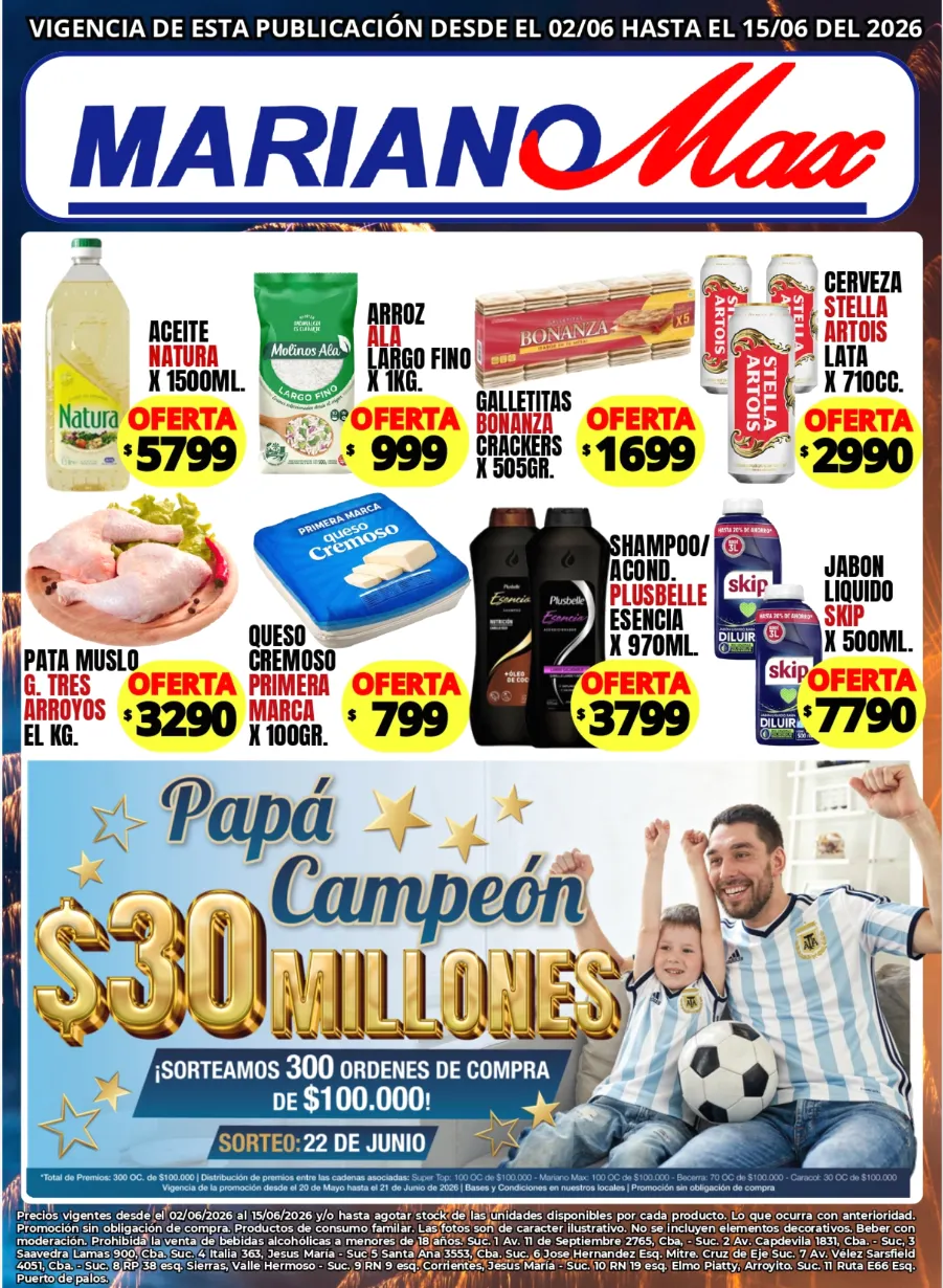 Ofertas de Ofertas Mariano Max  2 de junio al 15 de junio 2026 - Página 1 del catálogo