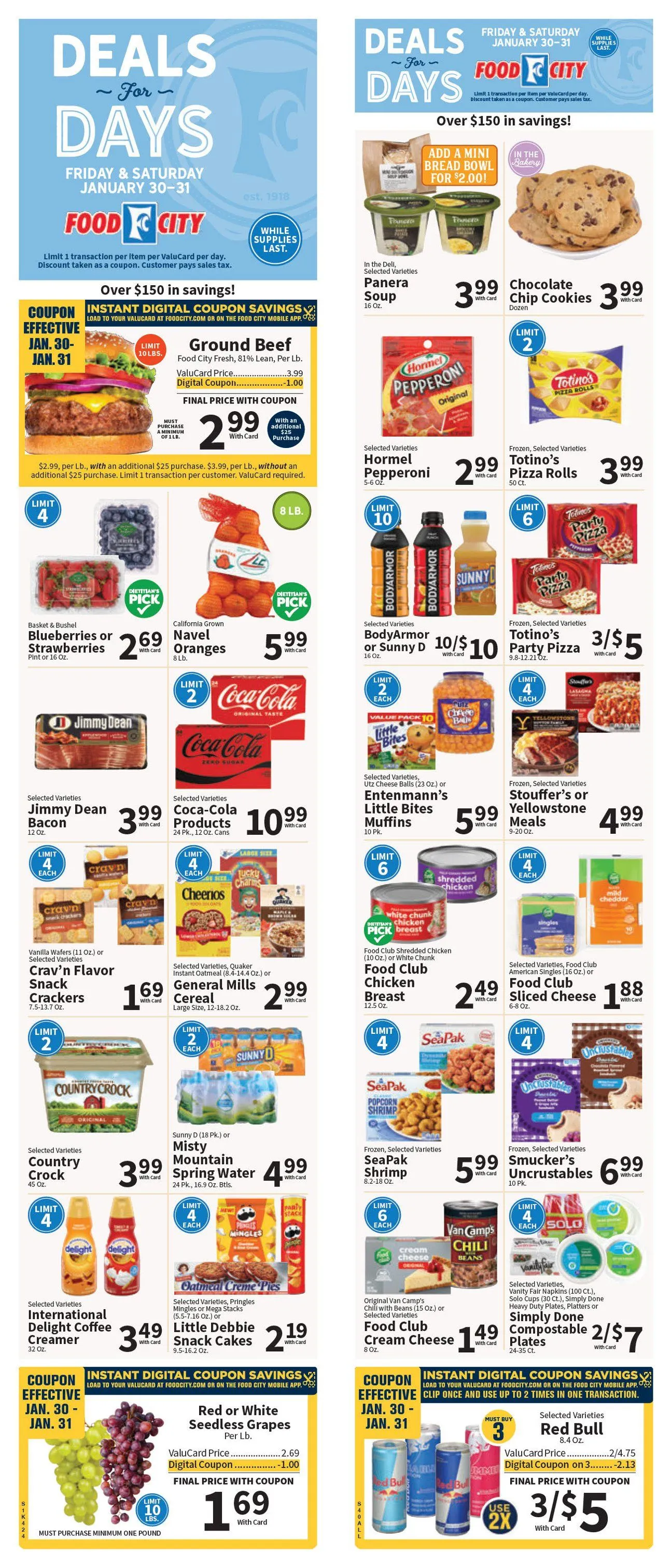 Weekly promotion Food City Sales spanning from January 30 to January 31 2026 - Page  for Catalogue 365