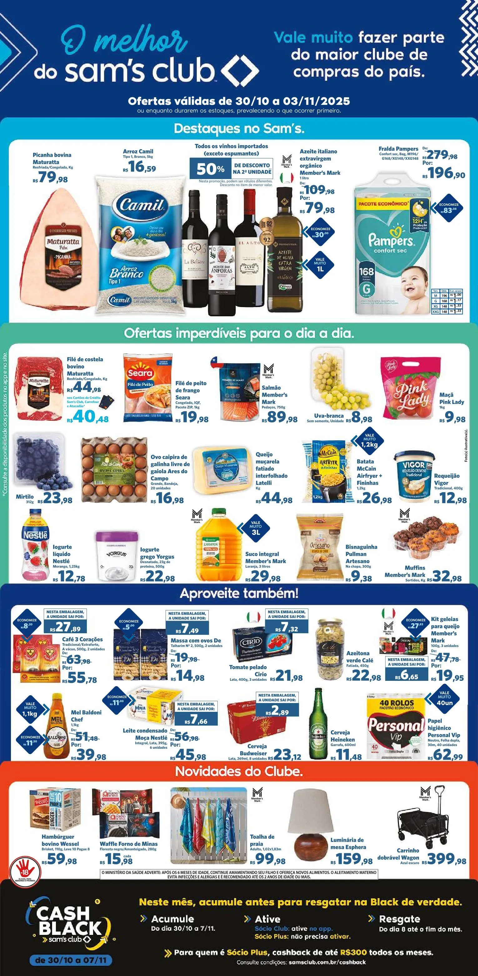 Encarte de Folhetos Sam's Club 30 de outubro até 3 de novembro 2025 - Pagina