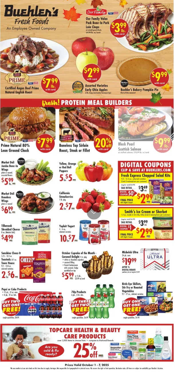 Weekly ad Buehler's Fresh Foods Sales from October 1 to October 7 2025 - Page 1