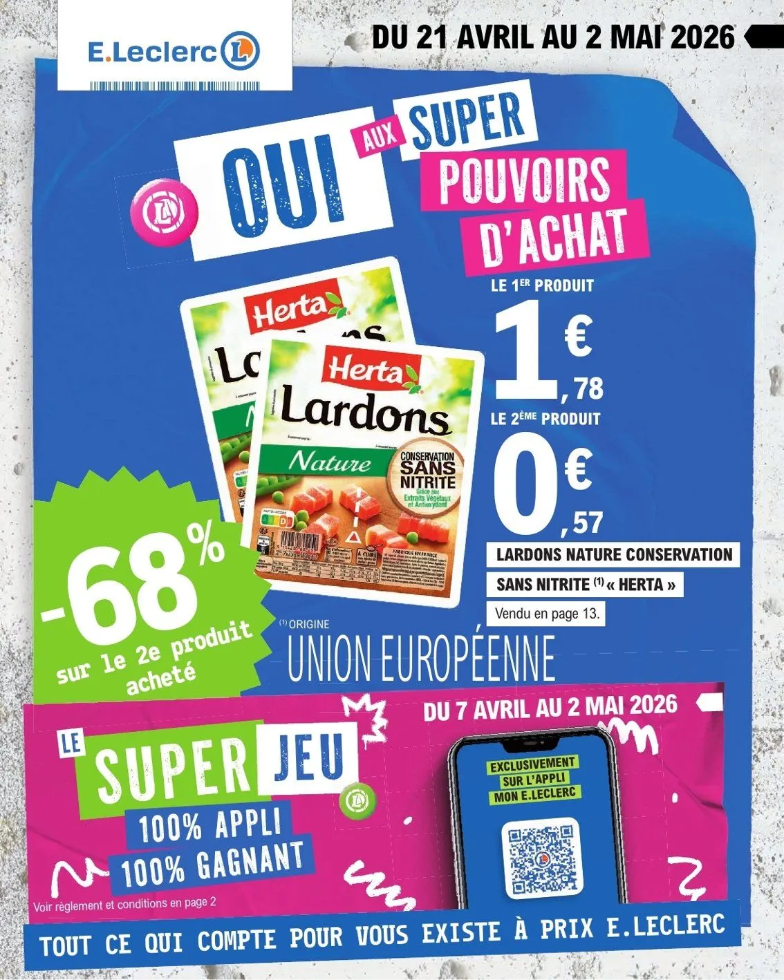 Catalogues E.Leclerc du 21 avril au 2 mai 2026 - Catalogue page 1