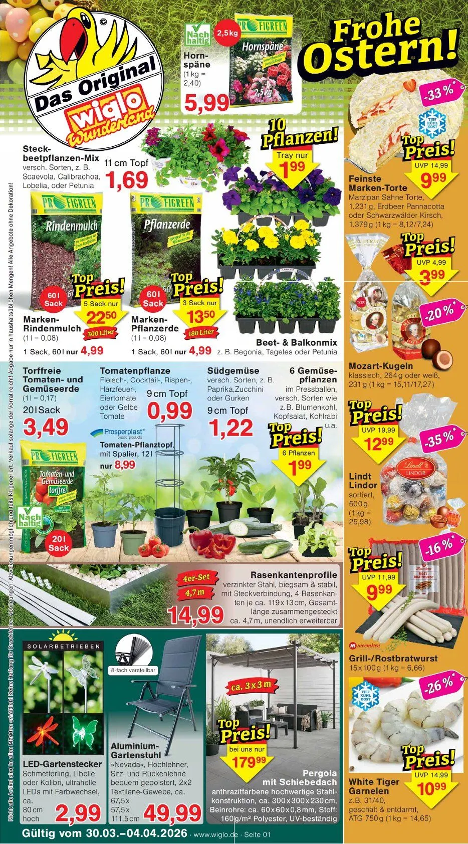 Wiglo Wunderland Angebote von 30. März bis 4. April 2026 - Prospekt seite 1