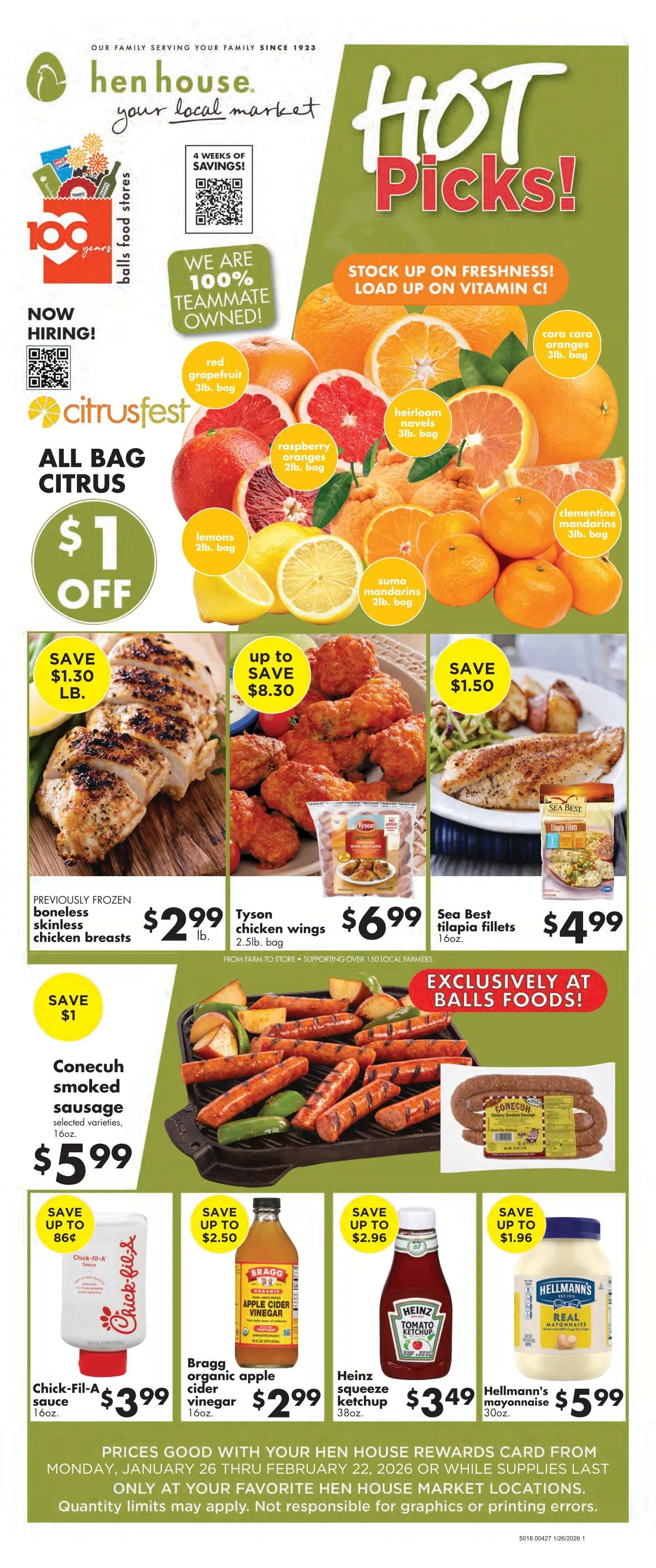 Weekly ad Hen House Sales from January 26 to February 22 2026 - Page 