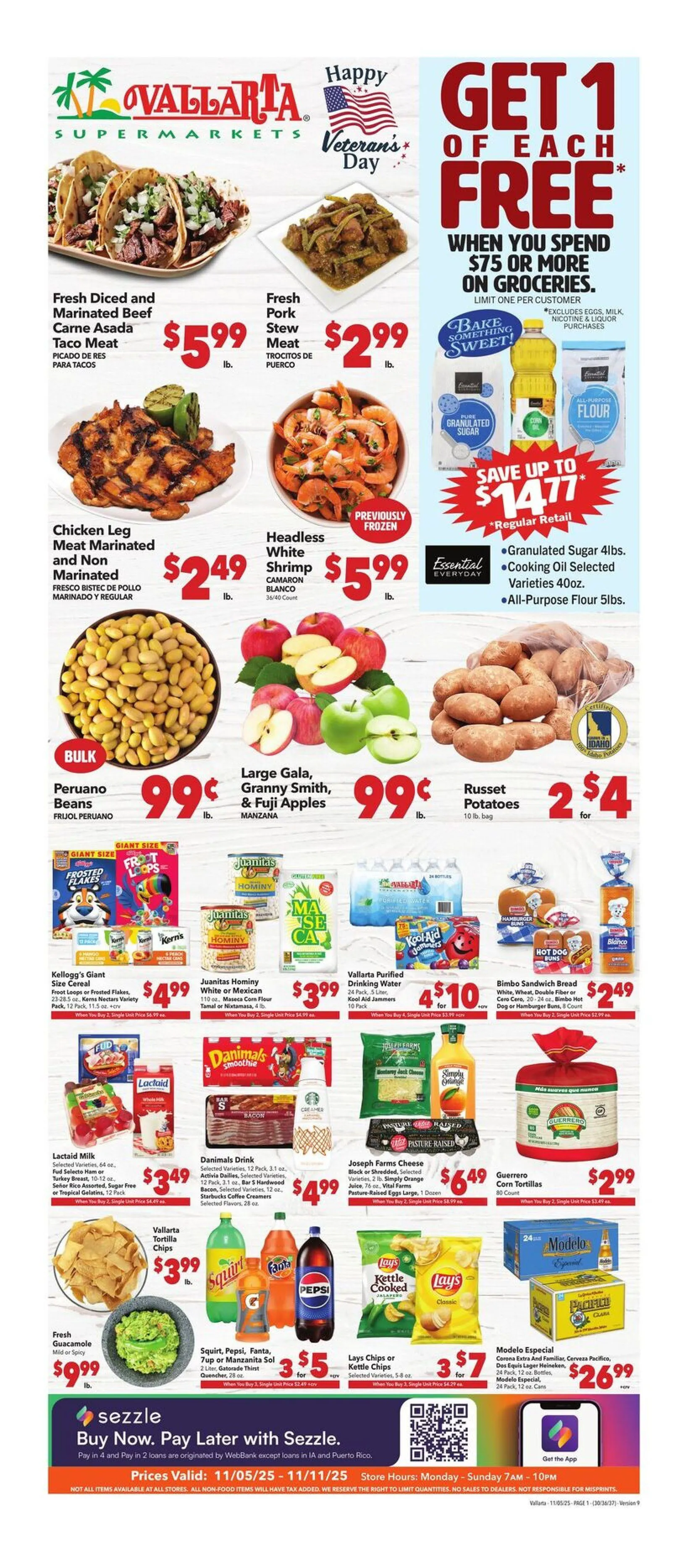 Weekly ad Vallarta  Sales from November 5 to November 11 2025 - Page 1