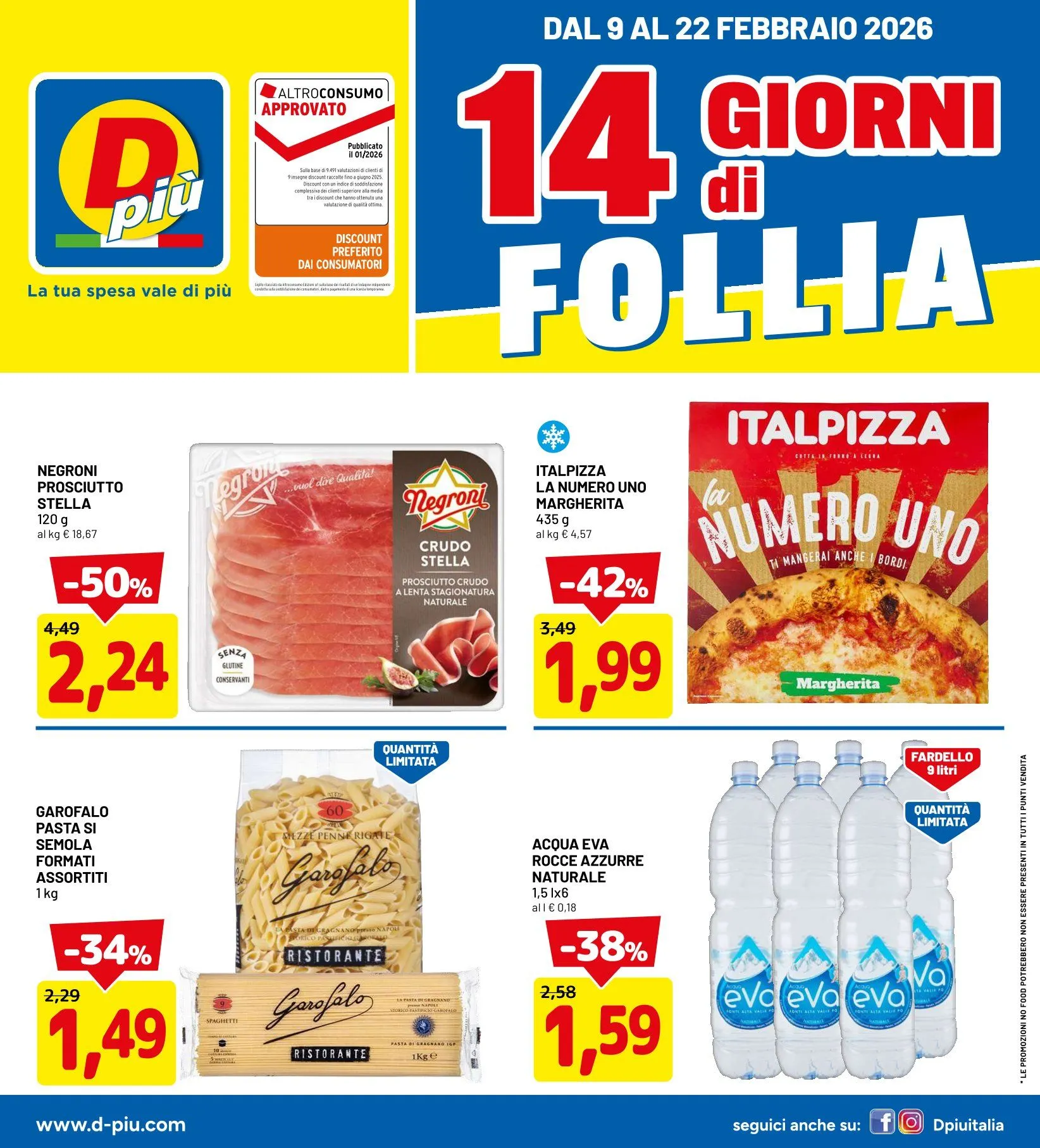 Volantini D Più da 14 febbraio a 22 febbraio di 2026 - Pagina del volantino