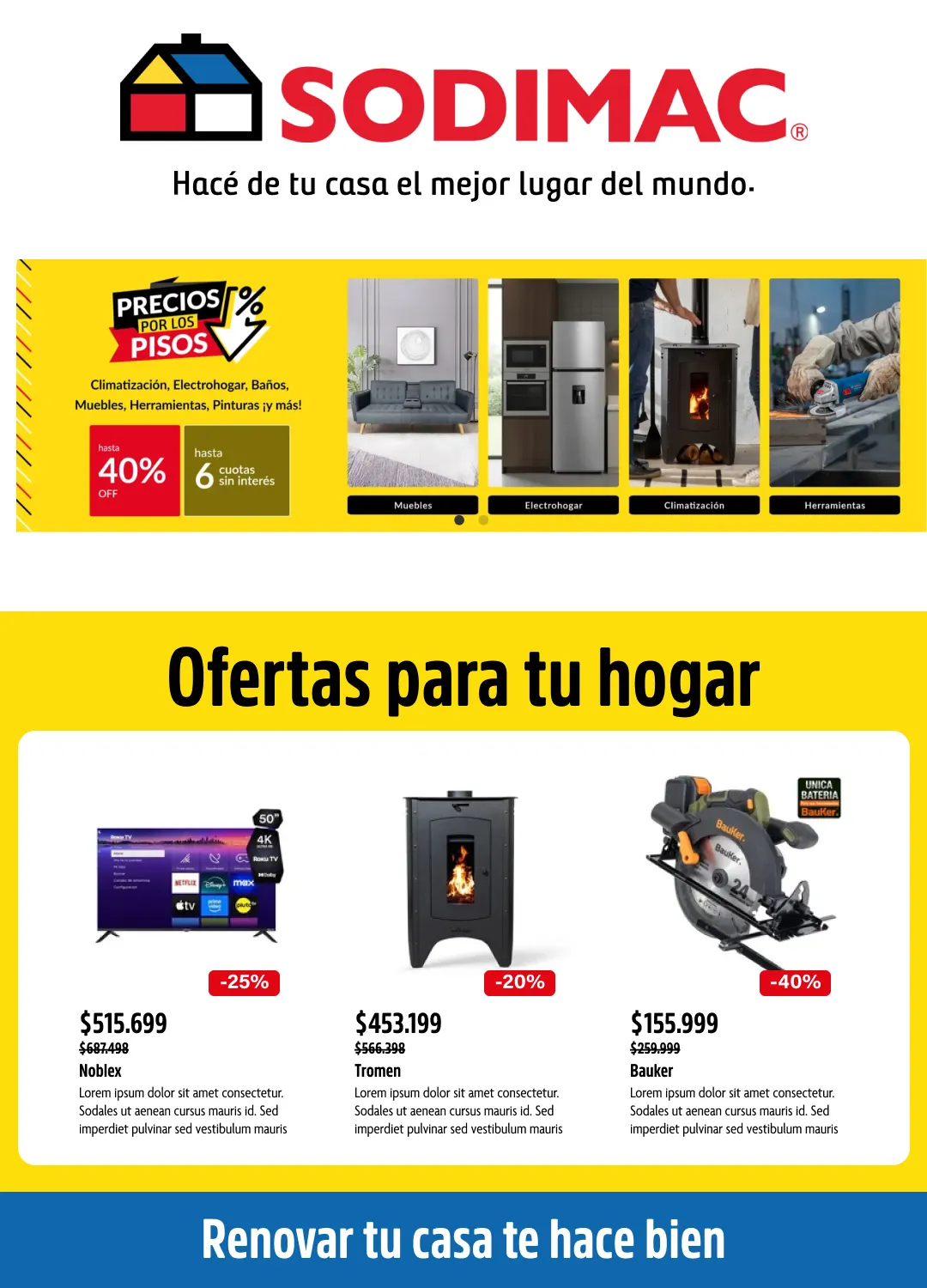 Ofertas de Sodimac Ofertas 29 de junio al 13 de julio 2026 - Página 1 del catálogo