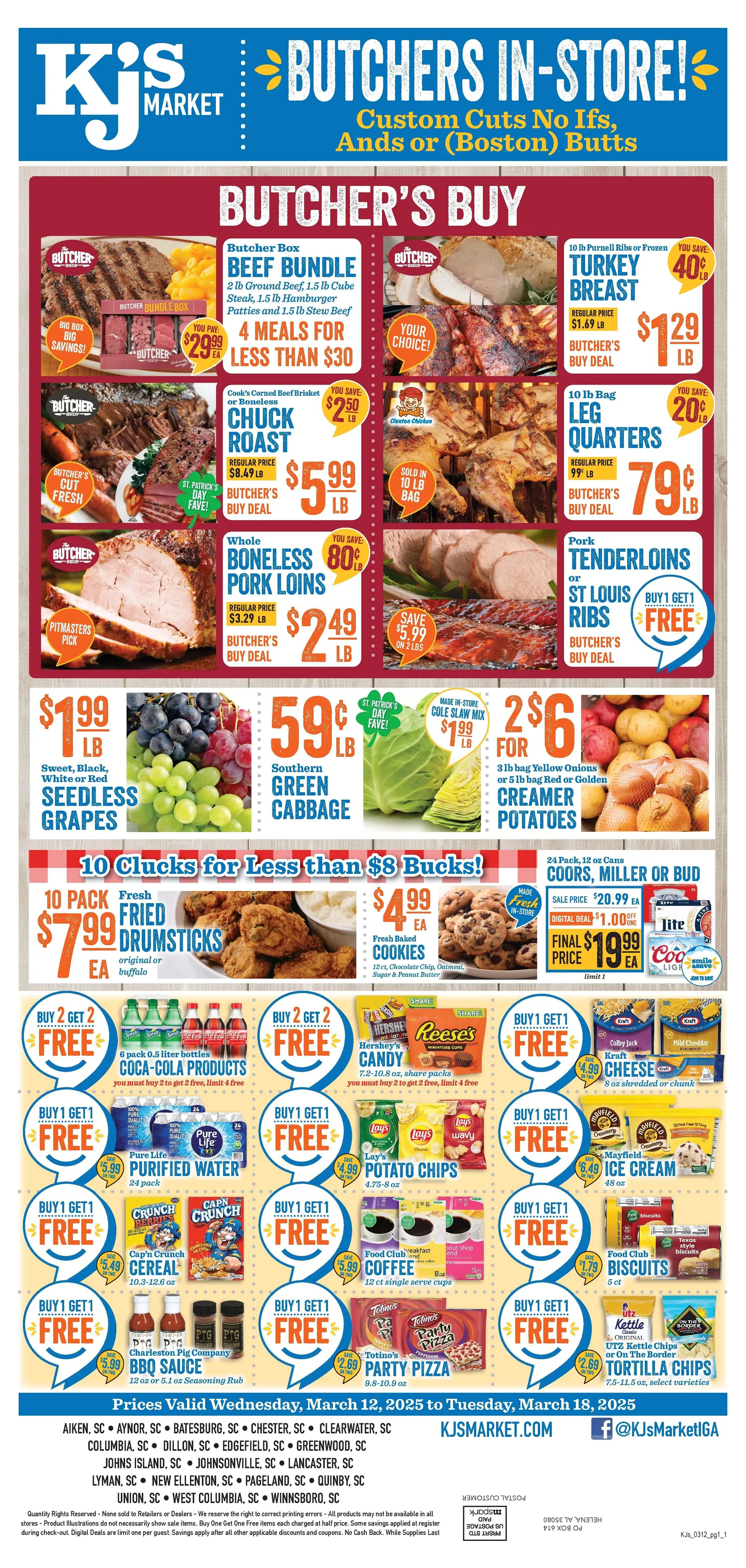 Weekly ad KJ´s Market Deals from March 12 to March 18 2025 - Page 