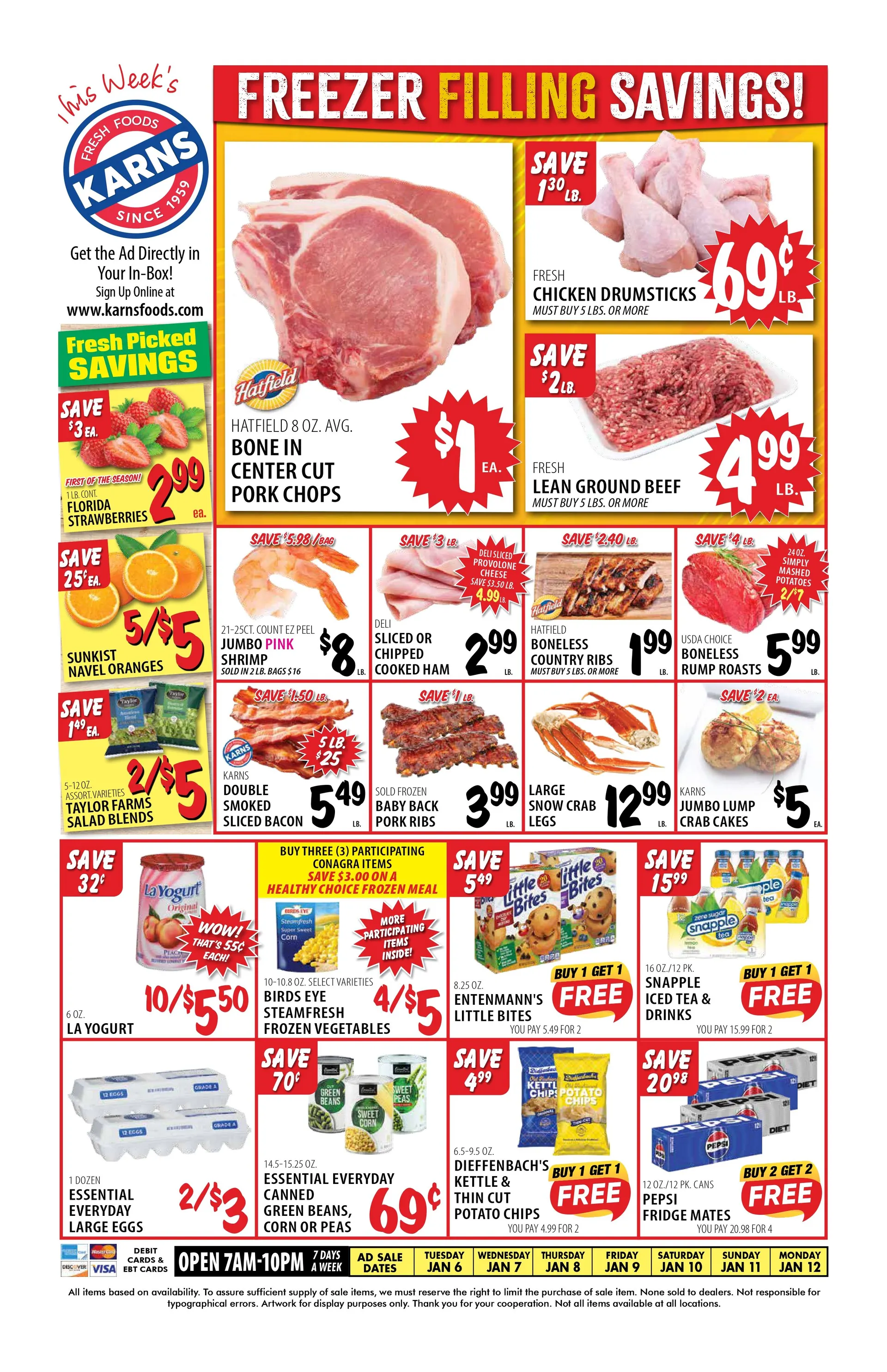 Weekly ad Karns Quality Foods Sales from January 6 to January 12 2026 - Page 