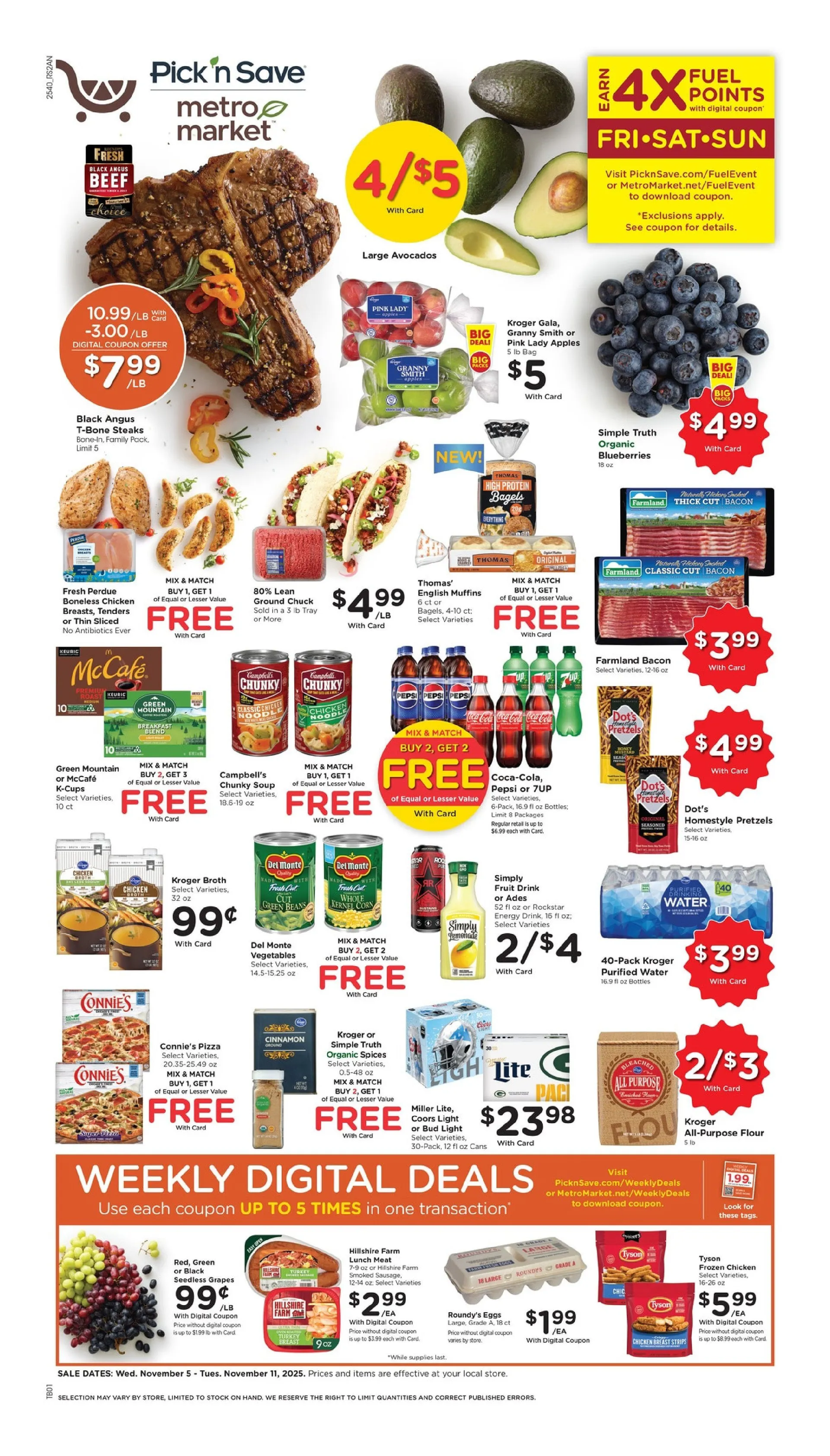 Weekly ad Metro Market Sales from November 5 to November 11 2025 - Page 1