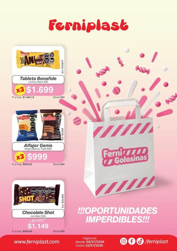 Ofertas de  Ofertas Ferniplast 9 de julio al 22 de julio 2026 - Página 1 del catálogo