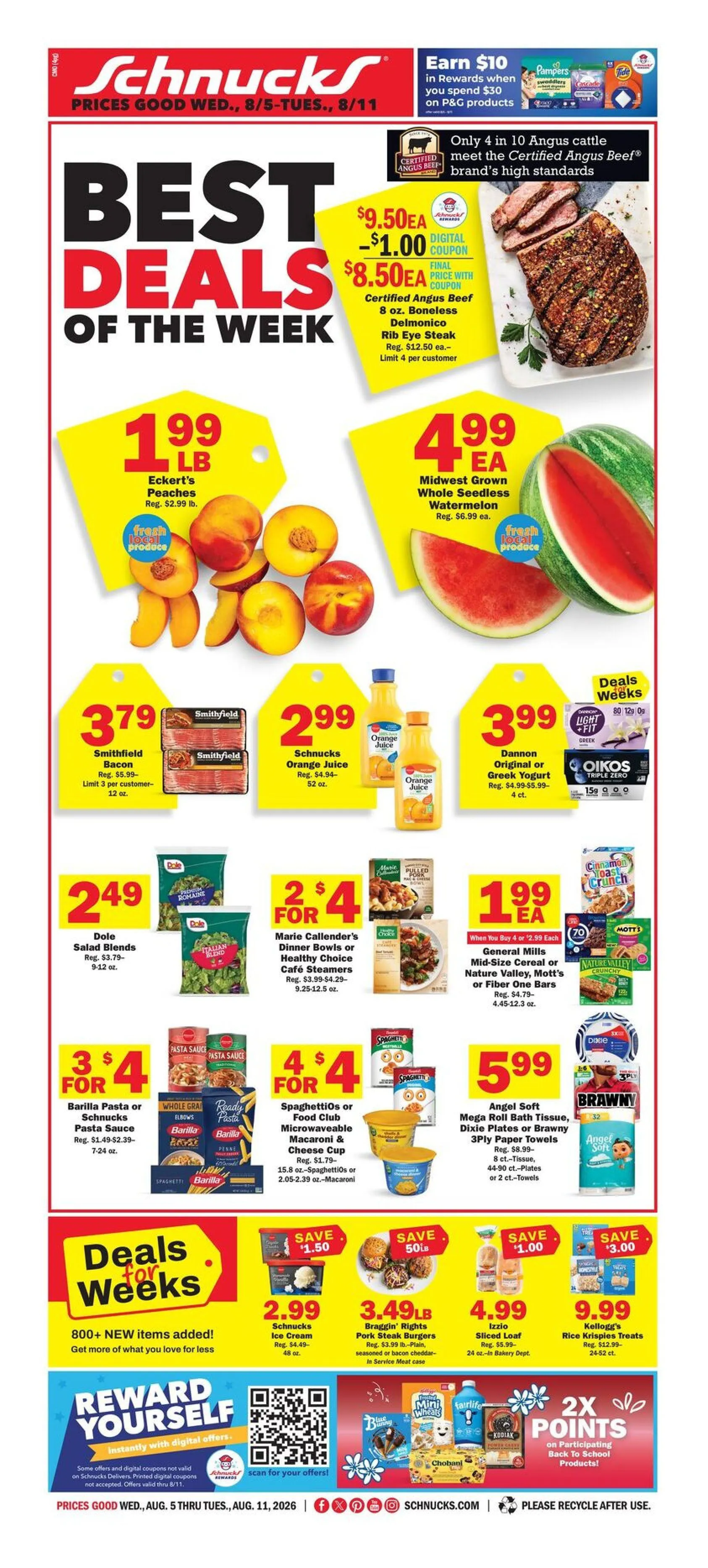 Weekly ad Schnucks Sales from August 5 to August 11 2026 - Page 1