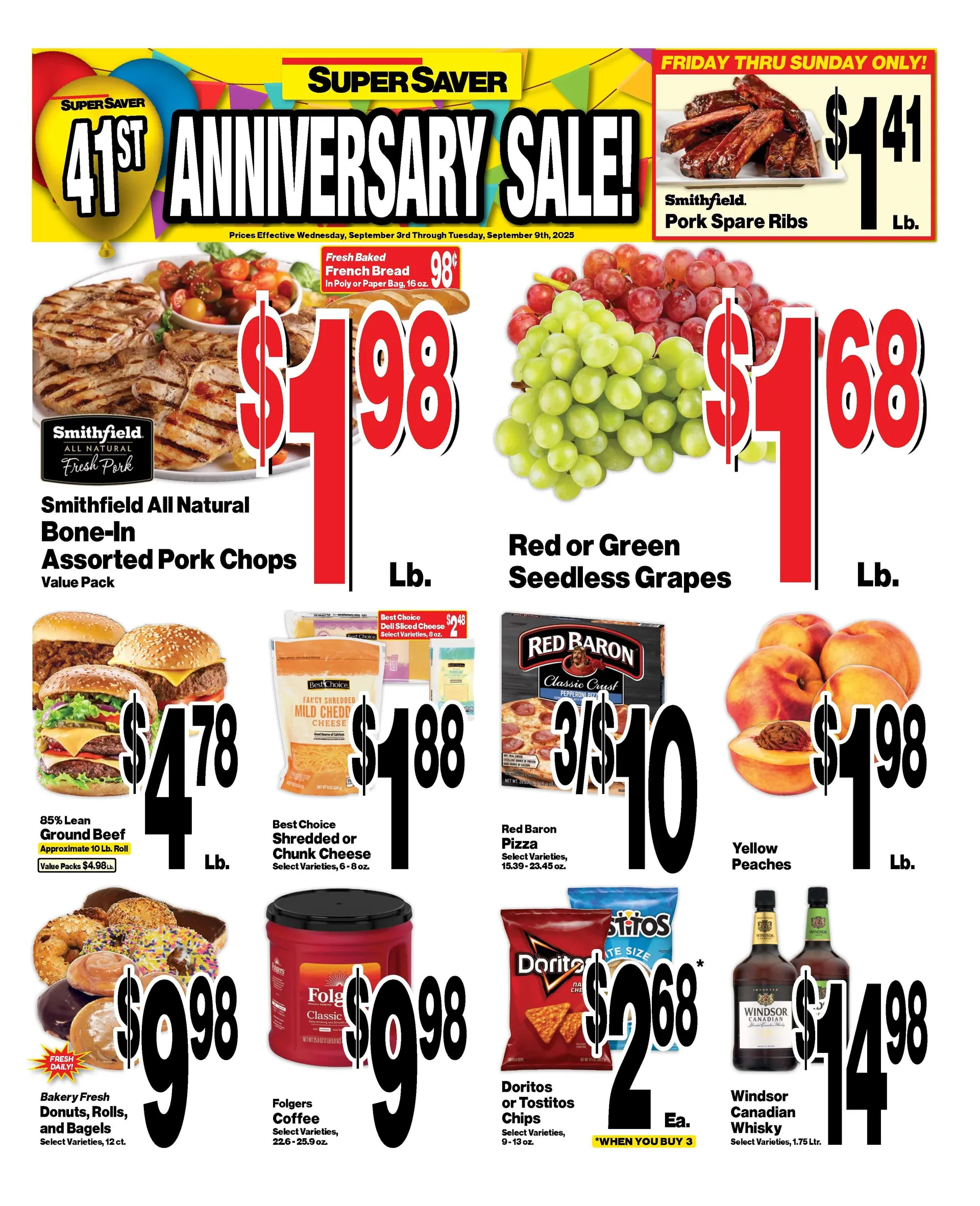 Weekly ad Super Saver Sales from September 3 to September 9 2025 - Page 1