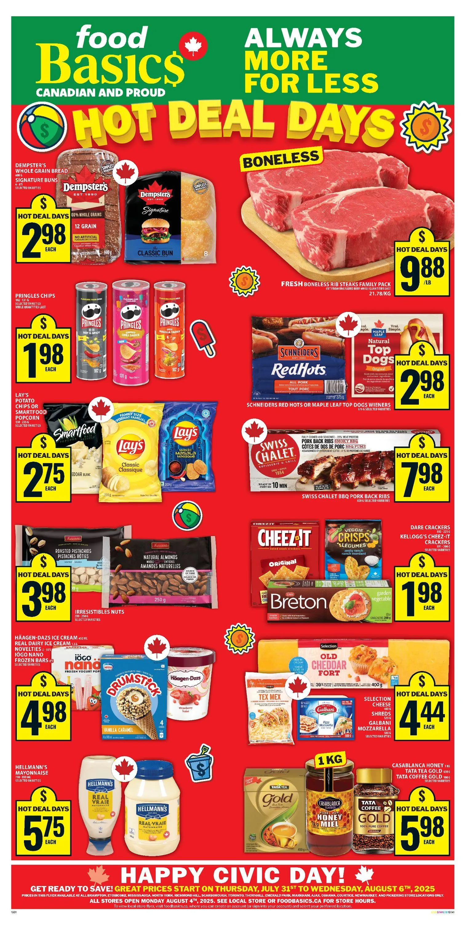 Food Basics flyers from July 31 to August 6 2025 - flyer page 1