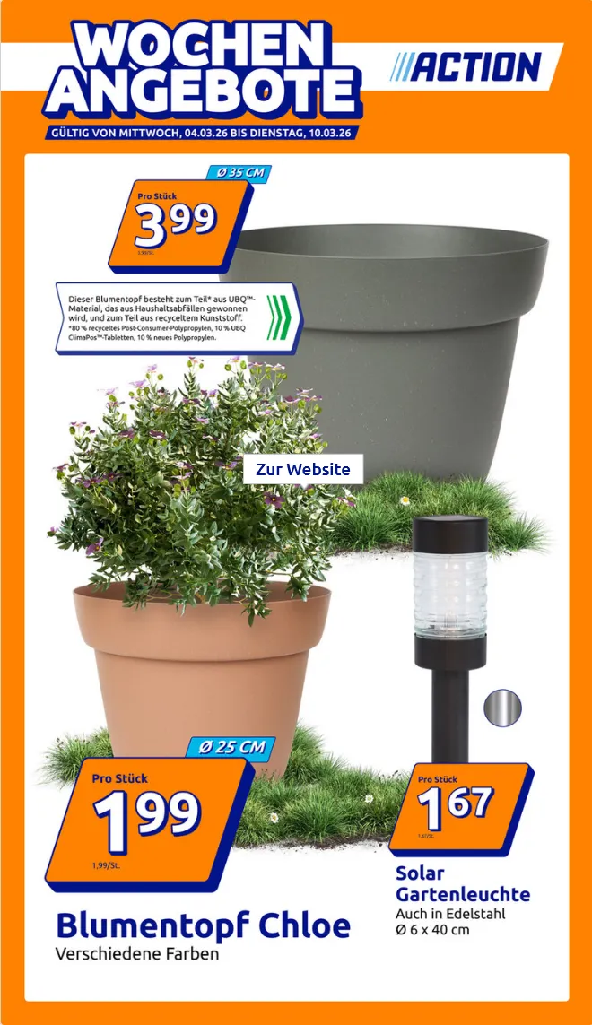 Action Angebote von 4. März bis 10. März 2026 - Prospekt seite 1