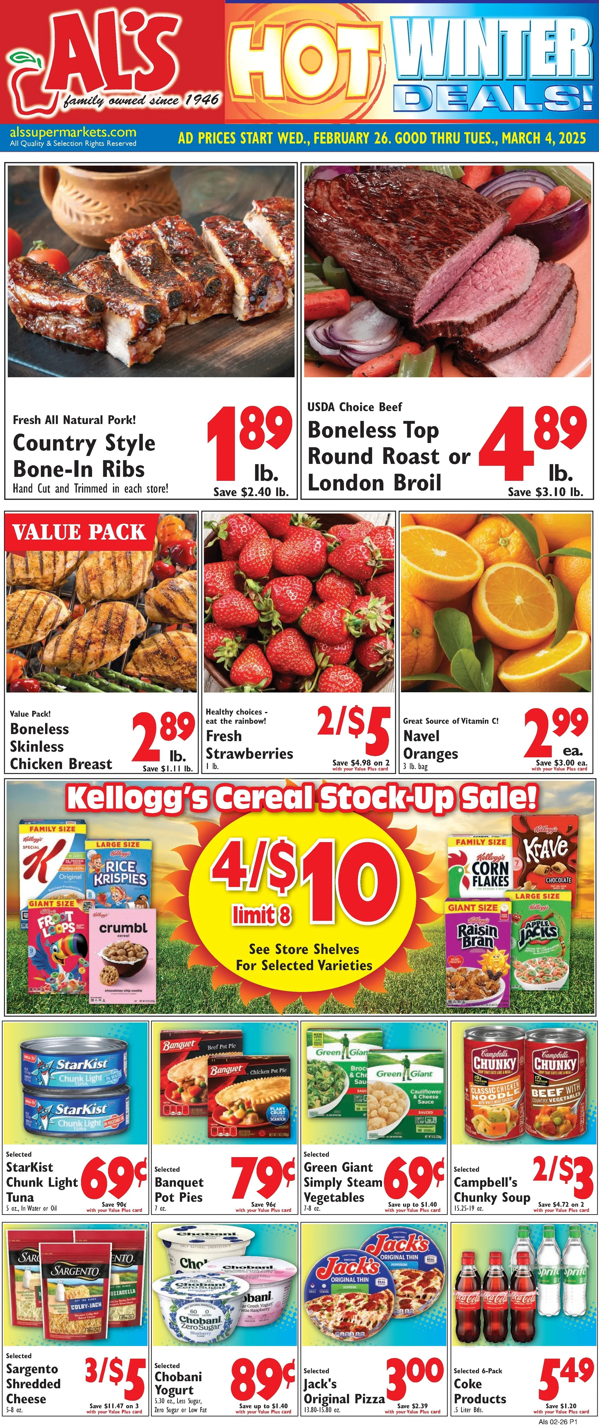 Weekly ad Al's Supermarket Sales from February 26 to March 4 2025 - Page 