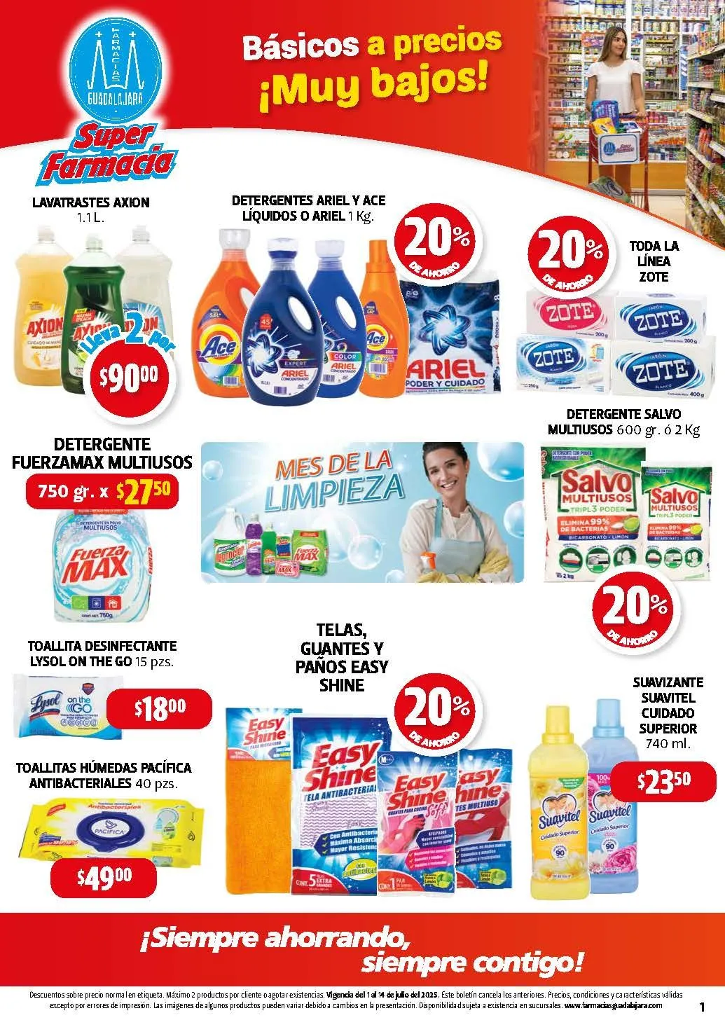 Catálogo de Farmacia Guadalajara Ofertas 1 de julio al 14 de julio 2025 - Pagina 1