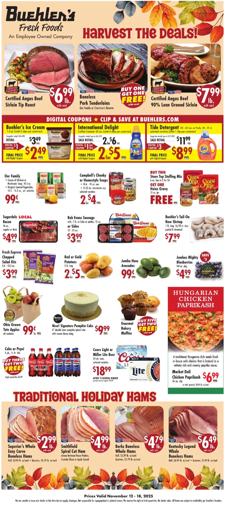 Weekly ad Buehler s  Fresh Foods Sales from November 12 to November 18 2025 - Page 1