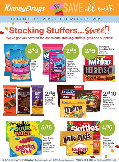 Weekly ad Kinney Drugs Sales from December 7 to December 13 2025 - Page 1