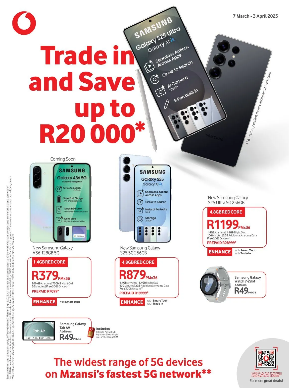 Vodacom Deals from 7 March to 3 April 2025 - Catalogue Page 1