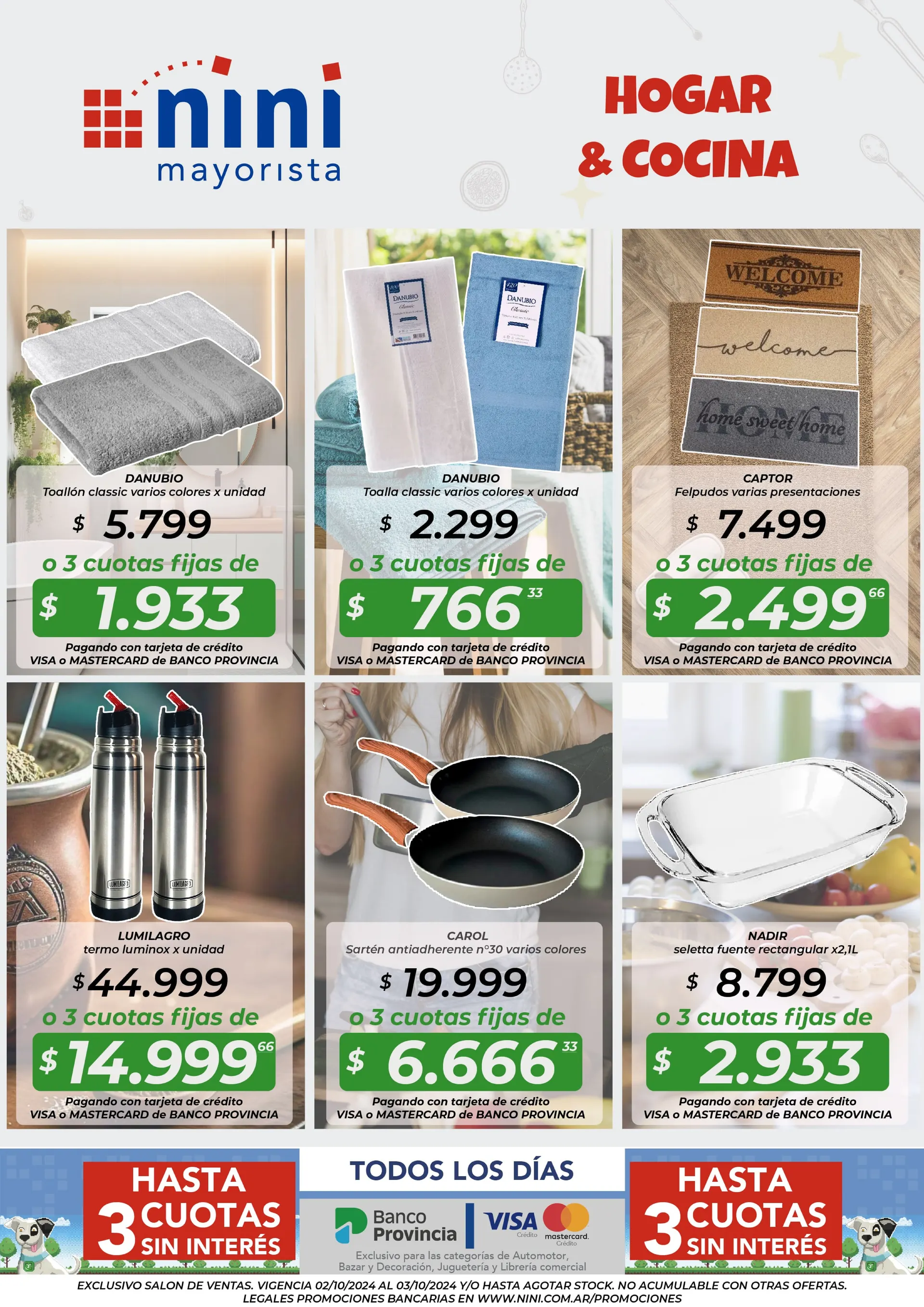 Ofertas de Nini Mayorista Ofertas 2 de octubre al 3 de octubre 2024 - Página 1 del catálogo