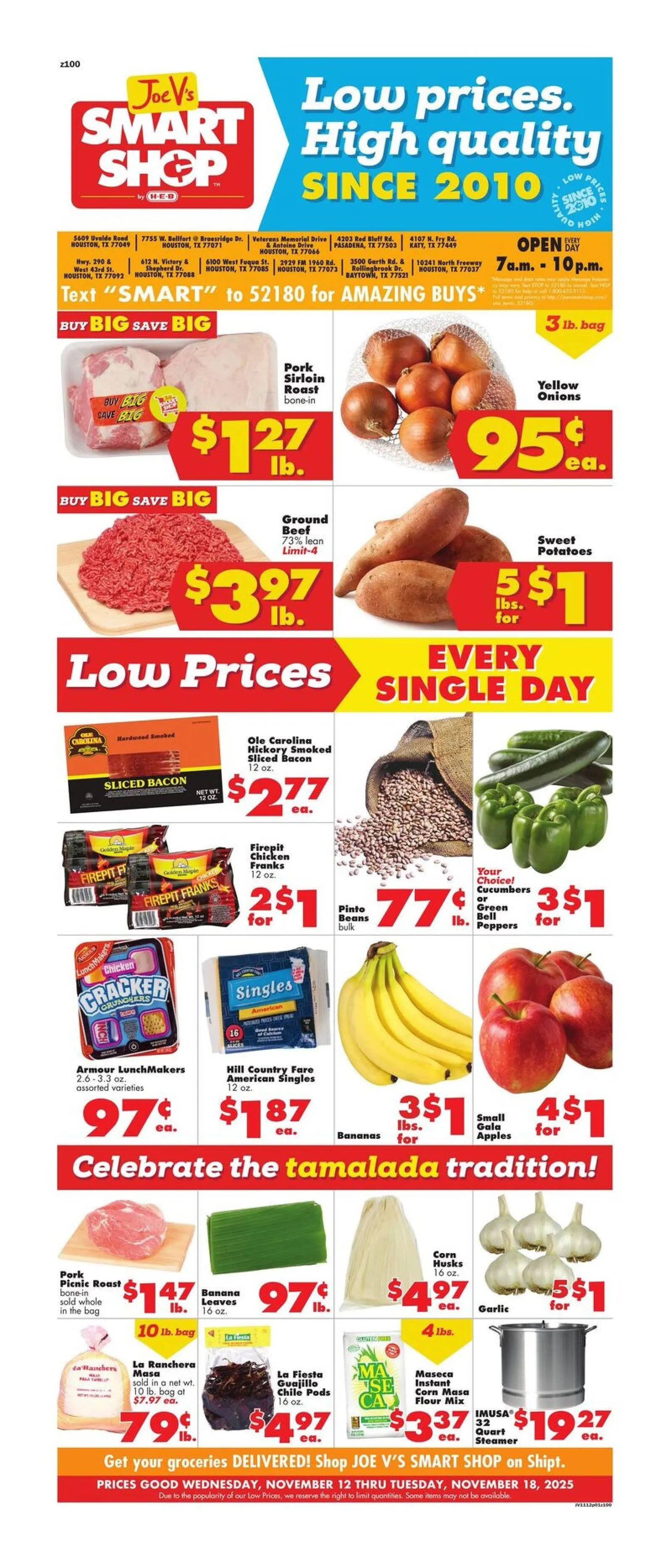 Weekly ad Joe V´s Smart Shop  Sales from November 12 to November 18 2025 - Page 1