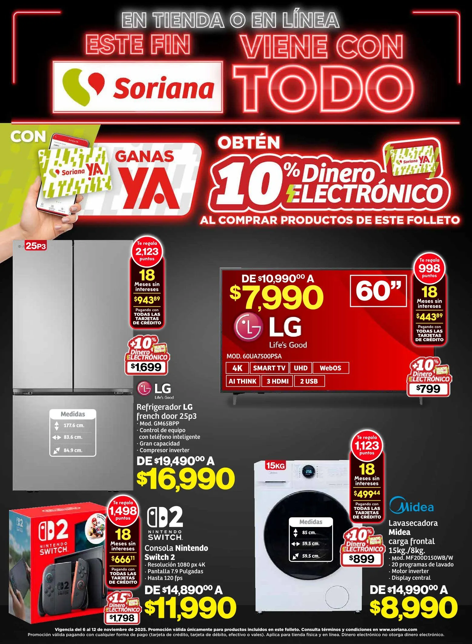 Catálogo de Soriana Ofertas 6 de noviembre al 12 de noviembre 2025 - Pagina