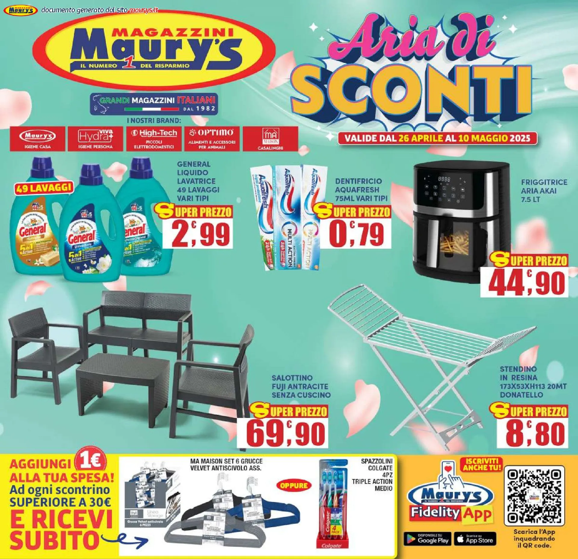 Volantini Maury's da 26 aprile a 11 maggio di 2025 - Pagina del volantino