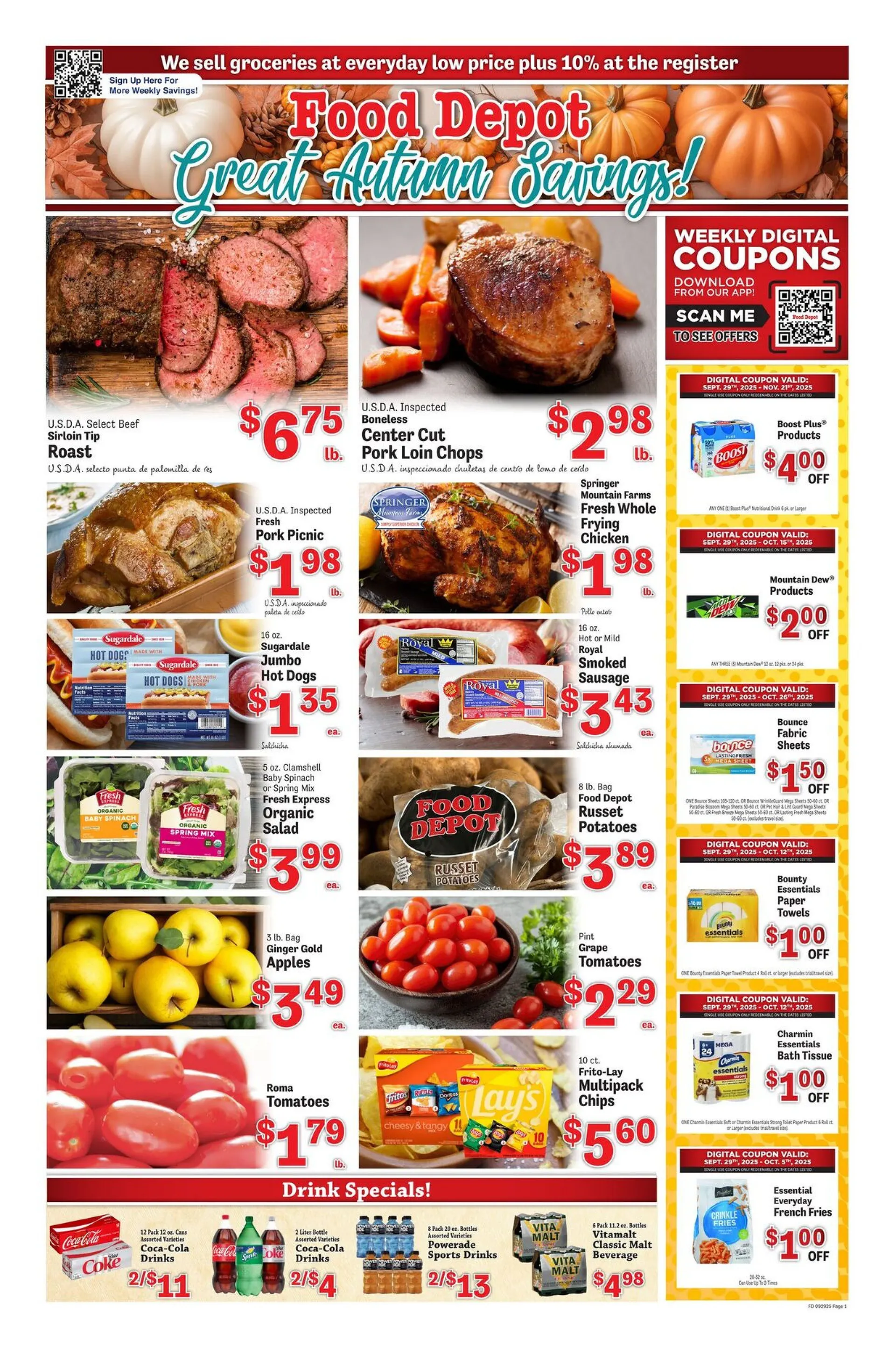 Weekly ad Food Depot Sales from September 29 to October 5 2025 - Page 1