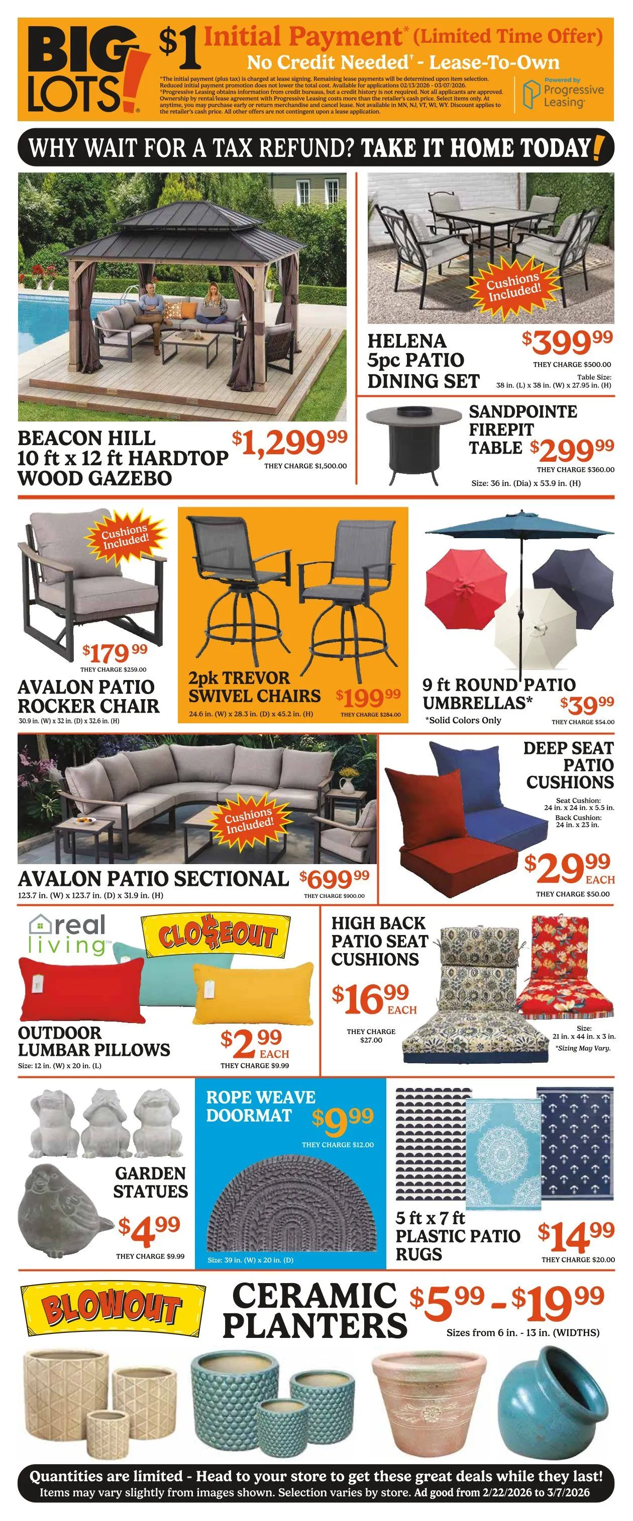 Weekly ad Big Lots Sales from February 22 to March 7 2026 - Page 