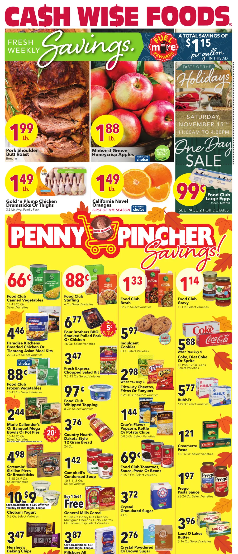 Weekly ad Cash Wise Sales from November 12 to November 18 2025 - Page 1
