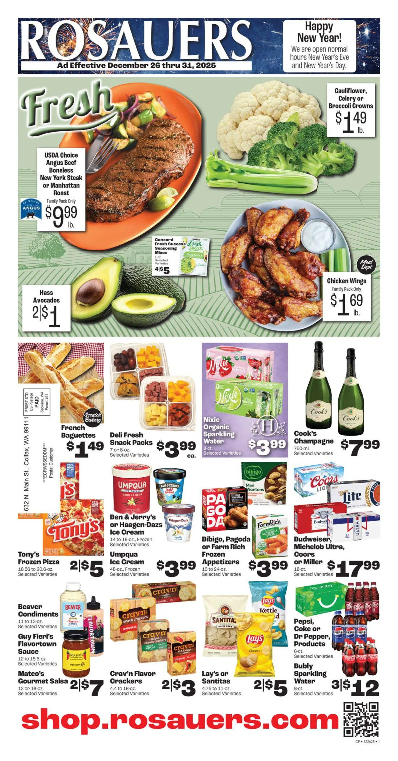 Weekly ad Rosauers Sales from December 26 to December 31 2025 - Page 1
