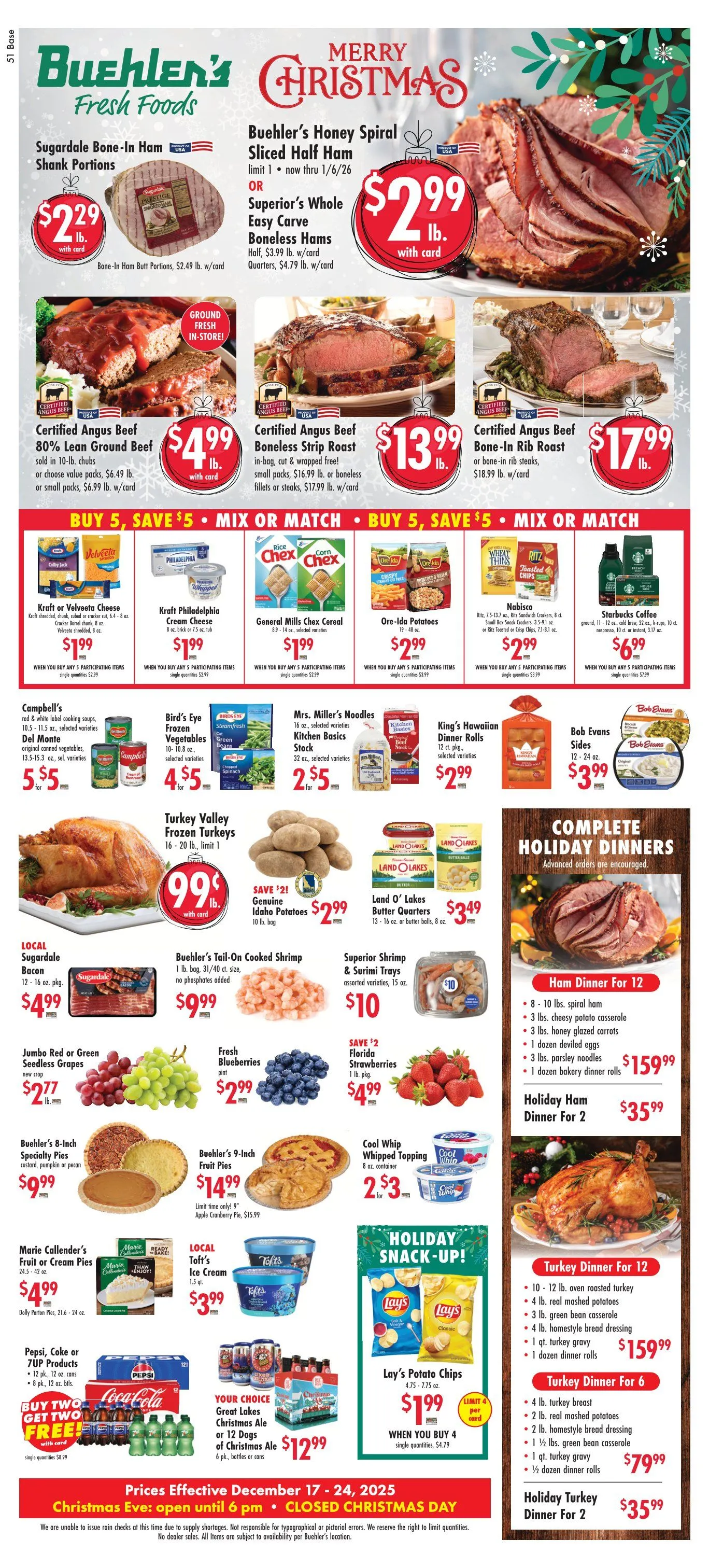 Weekly ad Buehler's Fresh Foods Sales from December 17 to December 24 2025 - Page 1