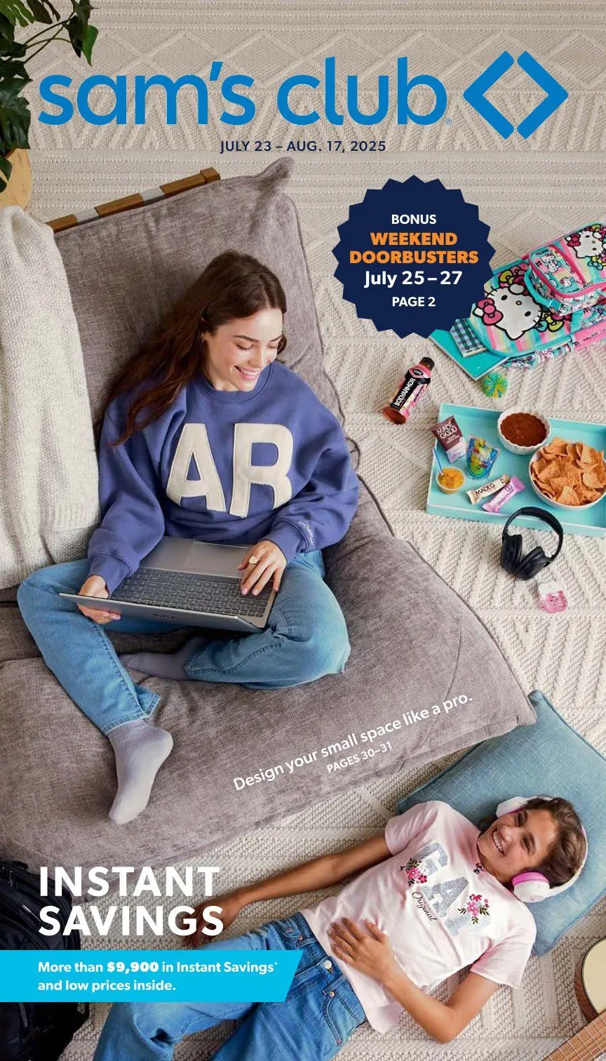 Weekly ad Sam's Club Sales from July 23 to August 17 2025 - Page 1