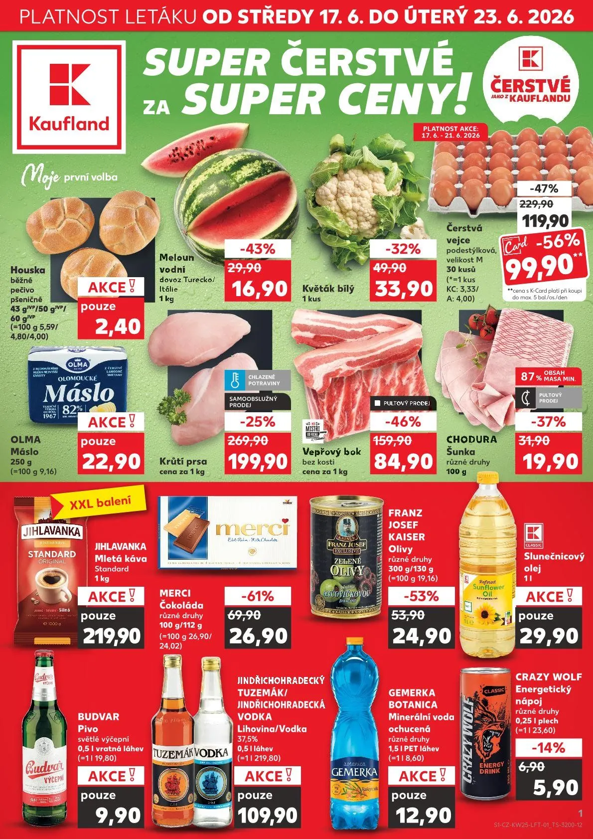 Nabídky od Kaufland - 17. června 23. června 2026