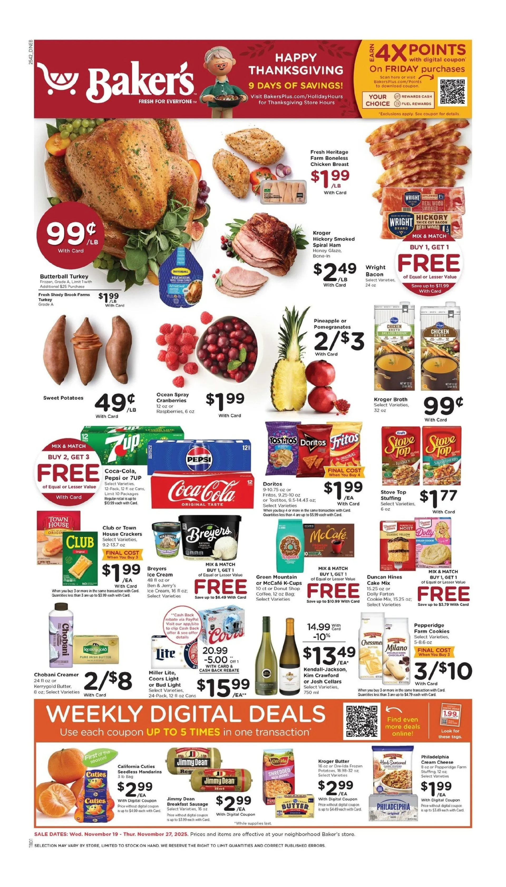 Weekly ad  Baker's Sales from November 19 to November 27 2025 - Page 1
