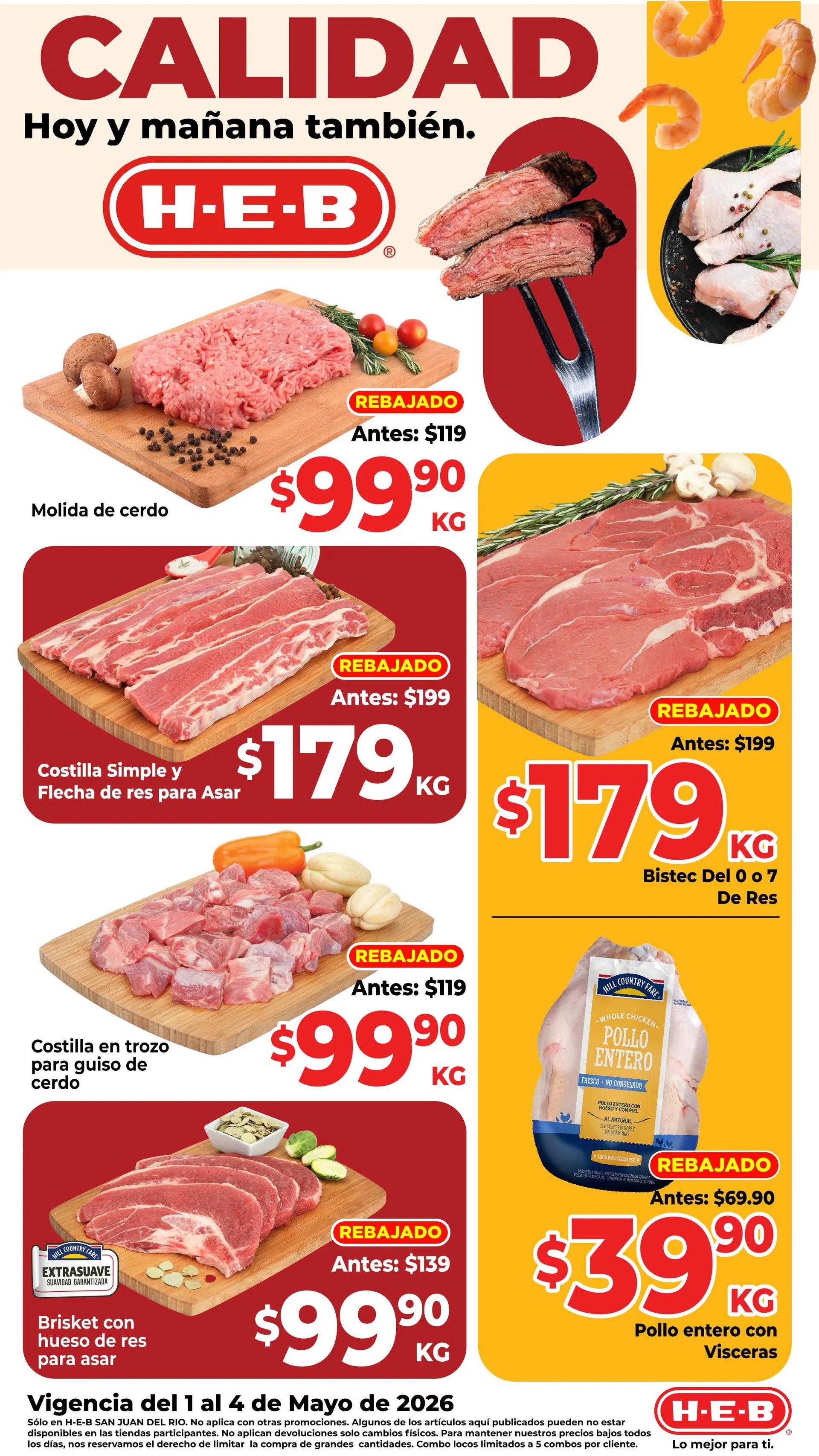 Catálogo de Ofertas  H-E-B 4 de mayo al 5 de mayo 2026 - Pagina 1