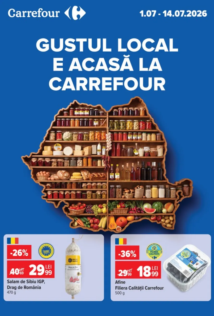 Catalog Oferte de neratat Carrefour de la 1 iulie până la 14 iulie 2026 - Revista Pagina 1