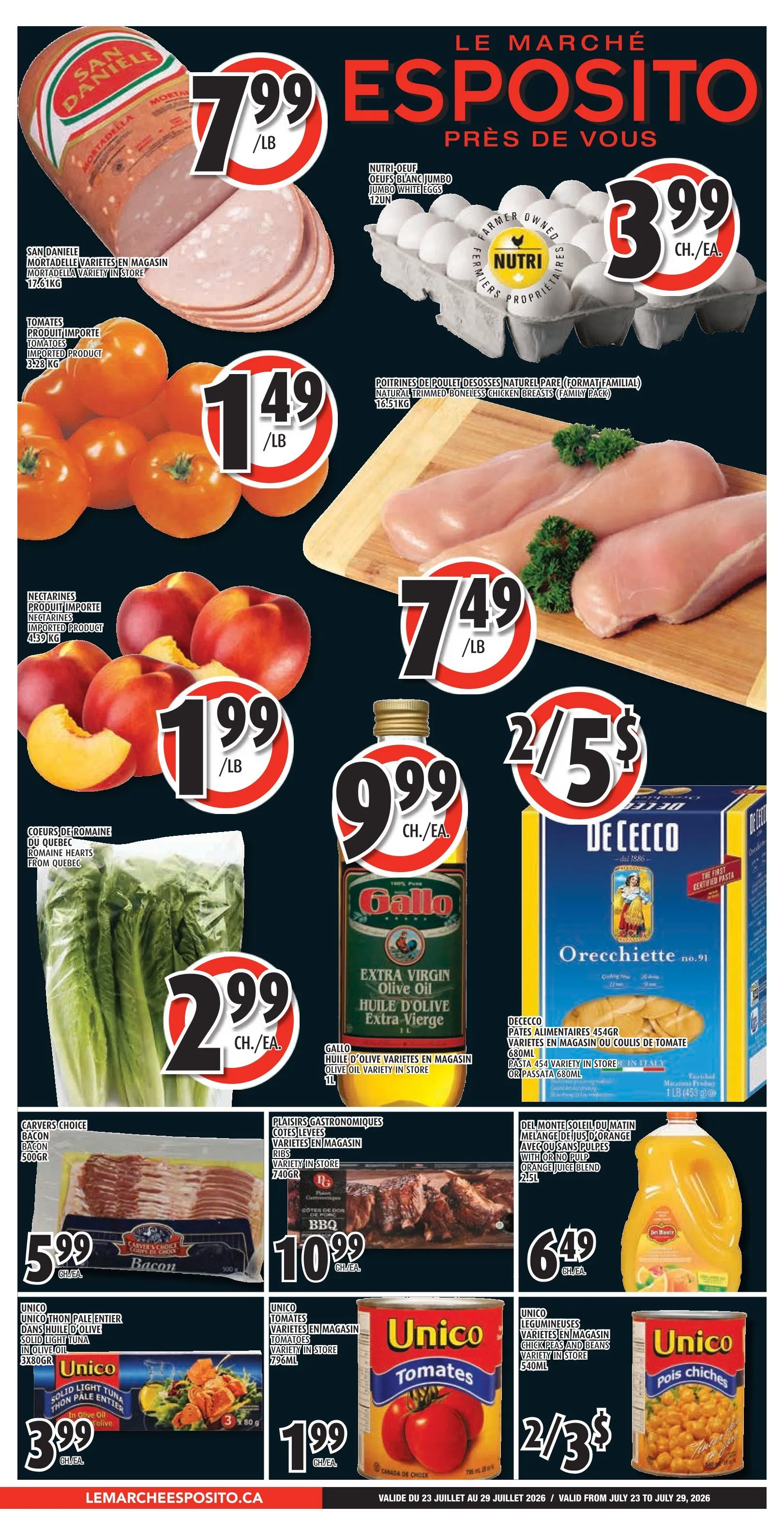 Esposito Sales from July 23 to July 29 2026 - flyer page